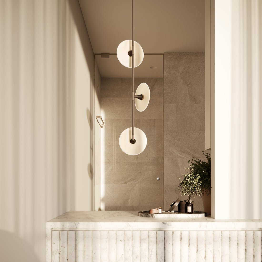 Coral Trio Pendant Light (Off Centered)