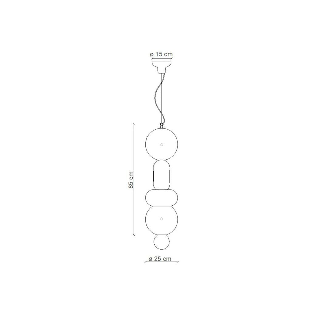 Bumbum Four Stack Pendant