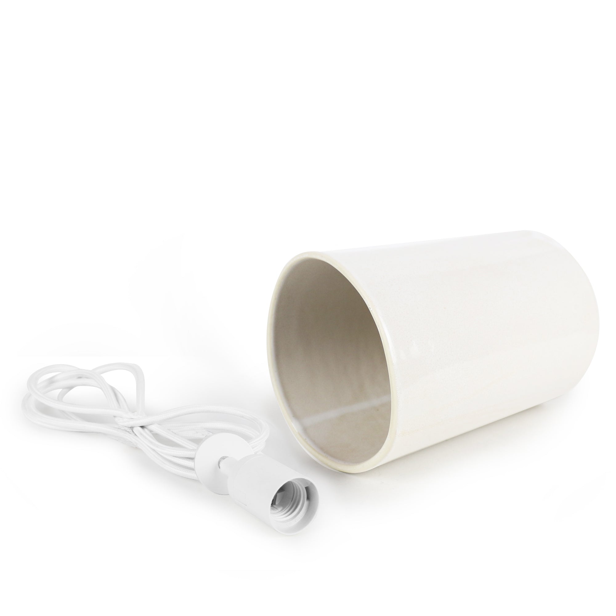 Ceramic Cylinder Pendant Light Small
