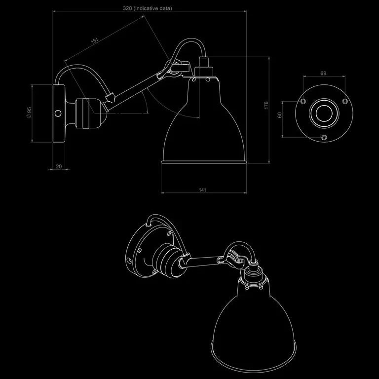 Lampe Gras N°304 Wall Light