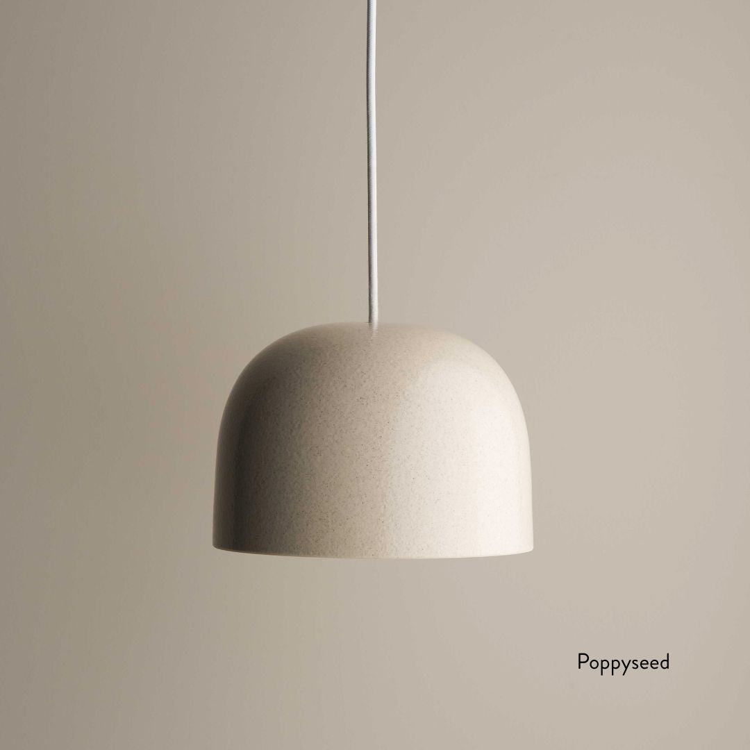 Ceramic Pendant Bell Light Small