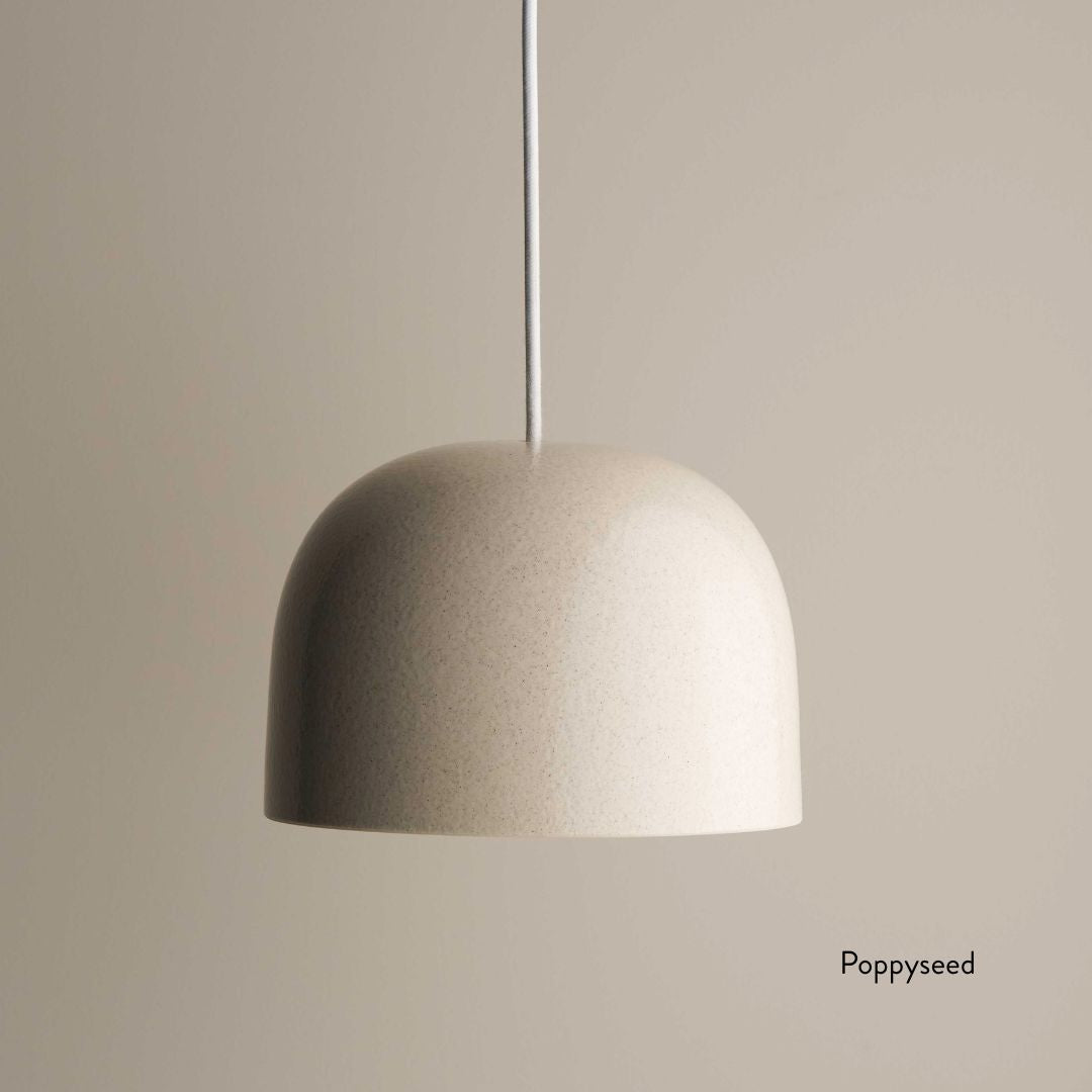Ceramic Pendant Bell Light Large