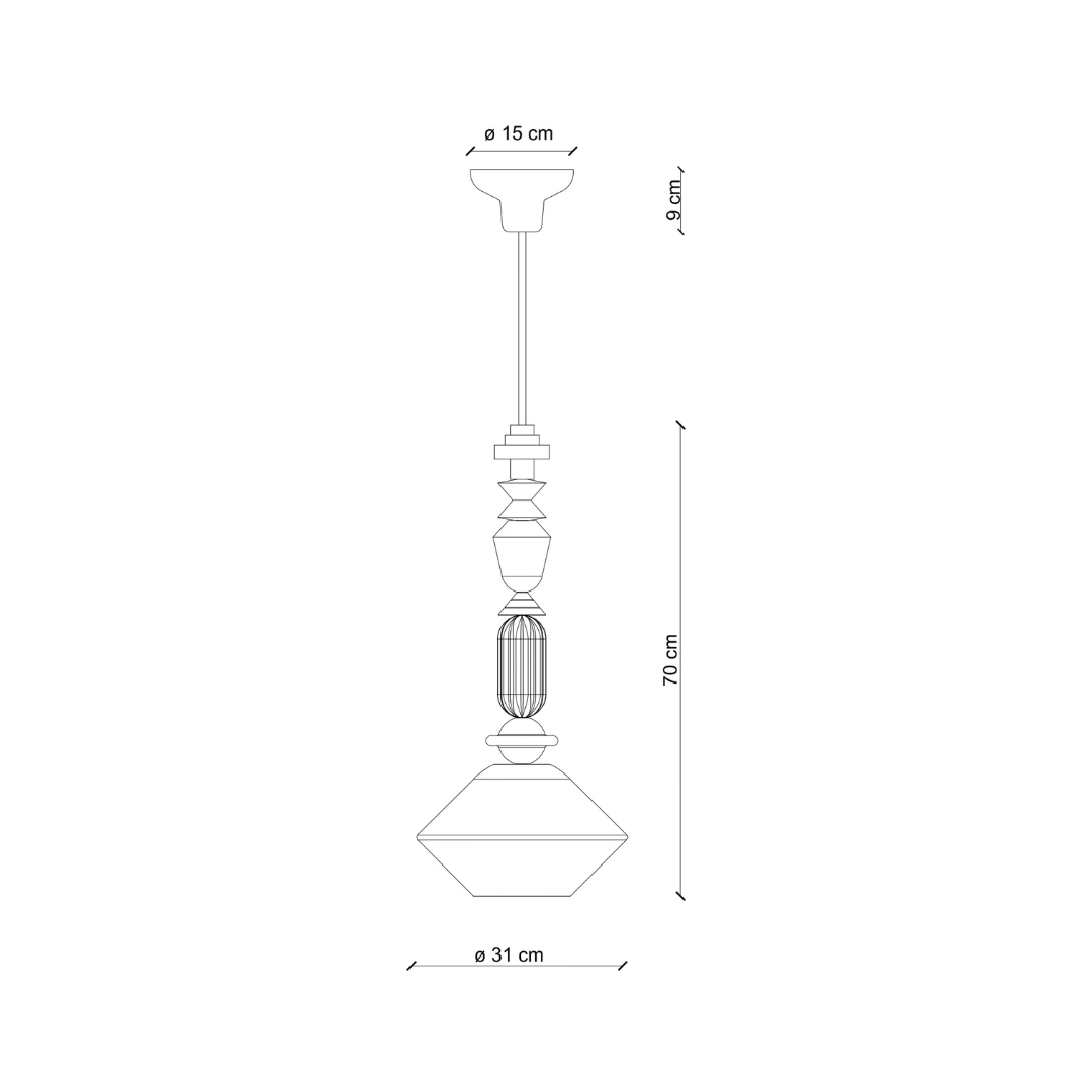 Lariat Medium Pendant