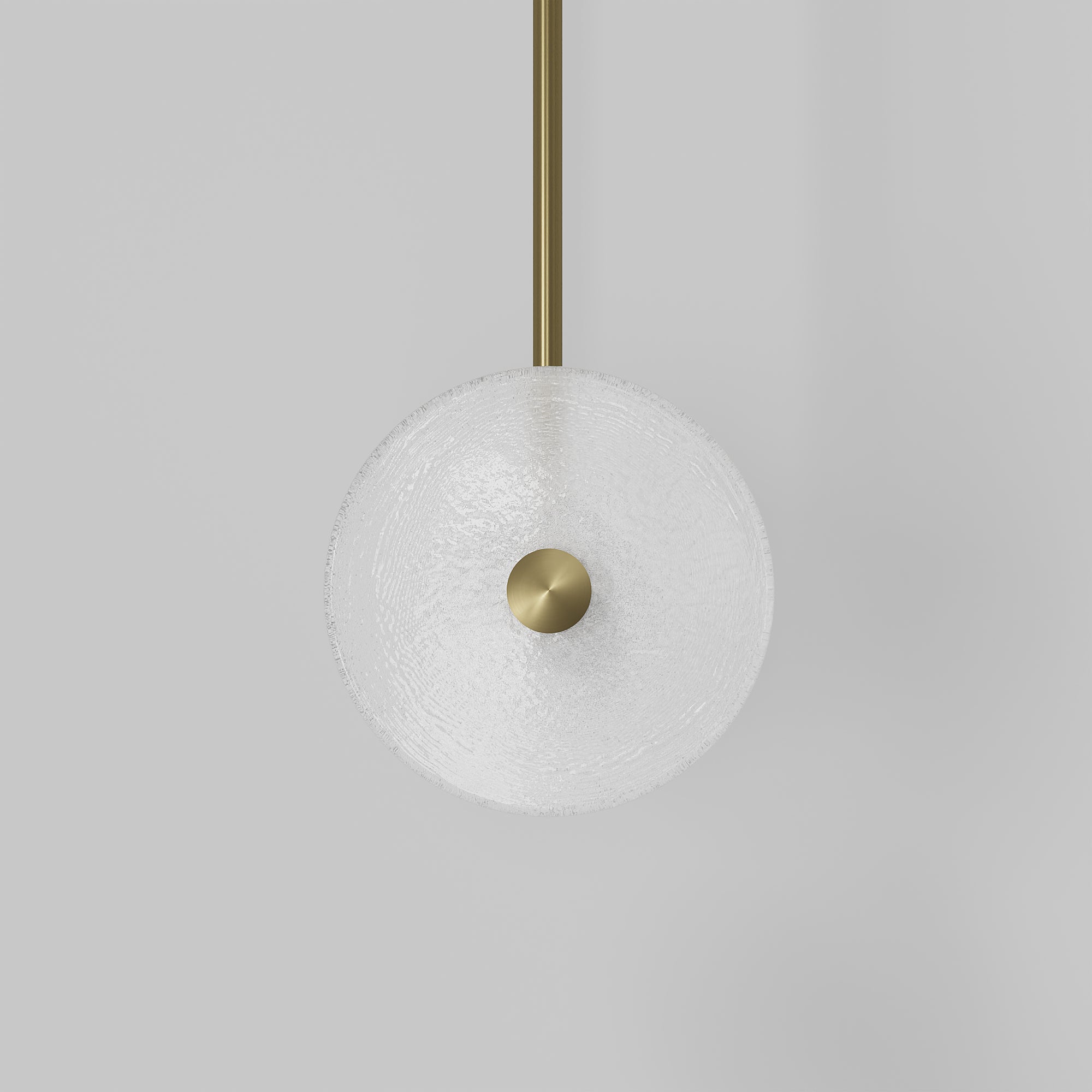 Coral Duo Rod Pendant - Frosted