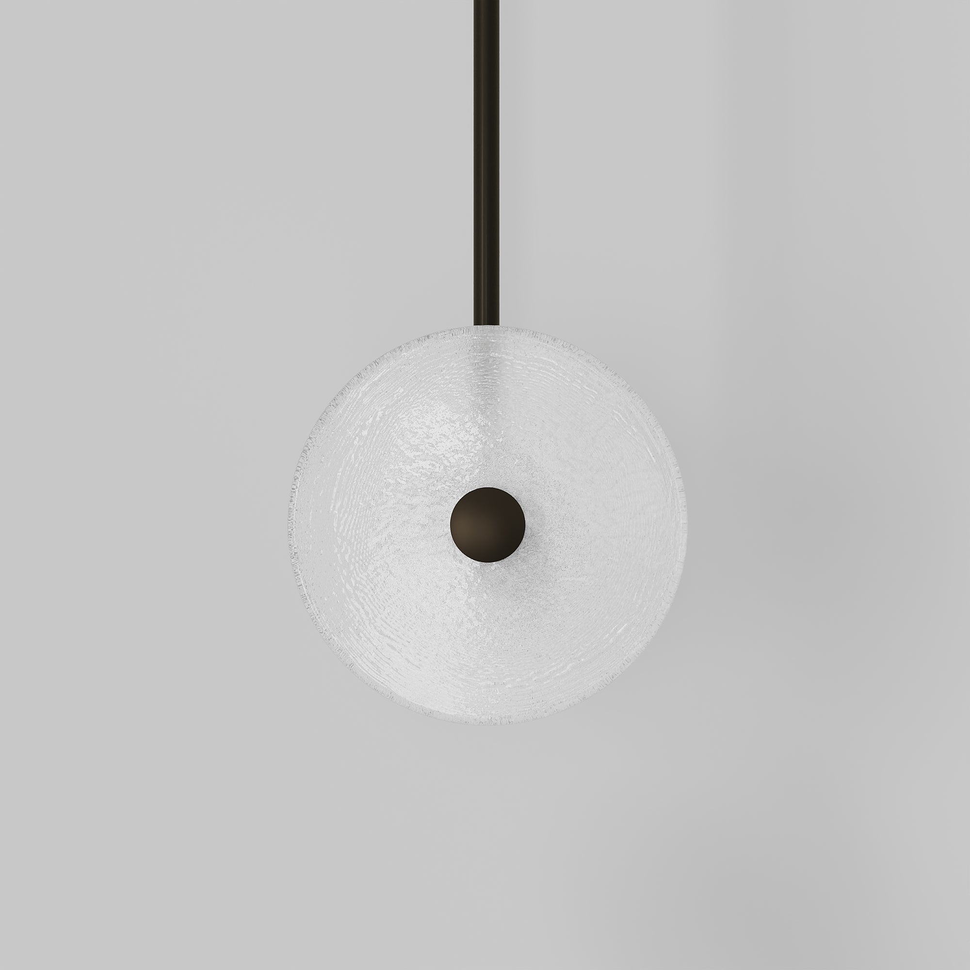 Coral Duo Rod Pendant - Frosted