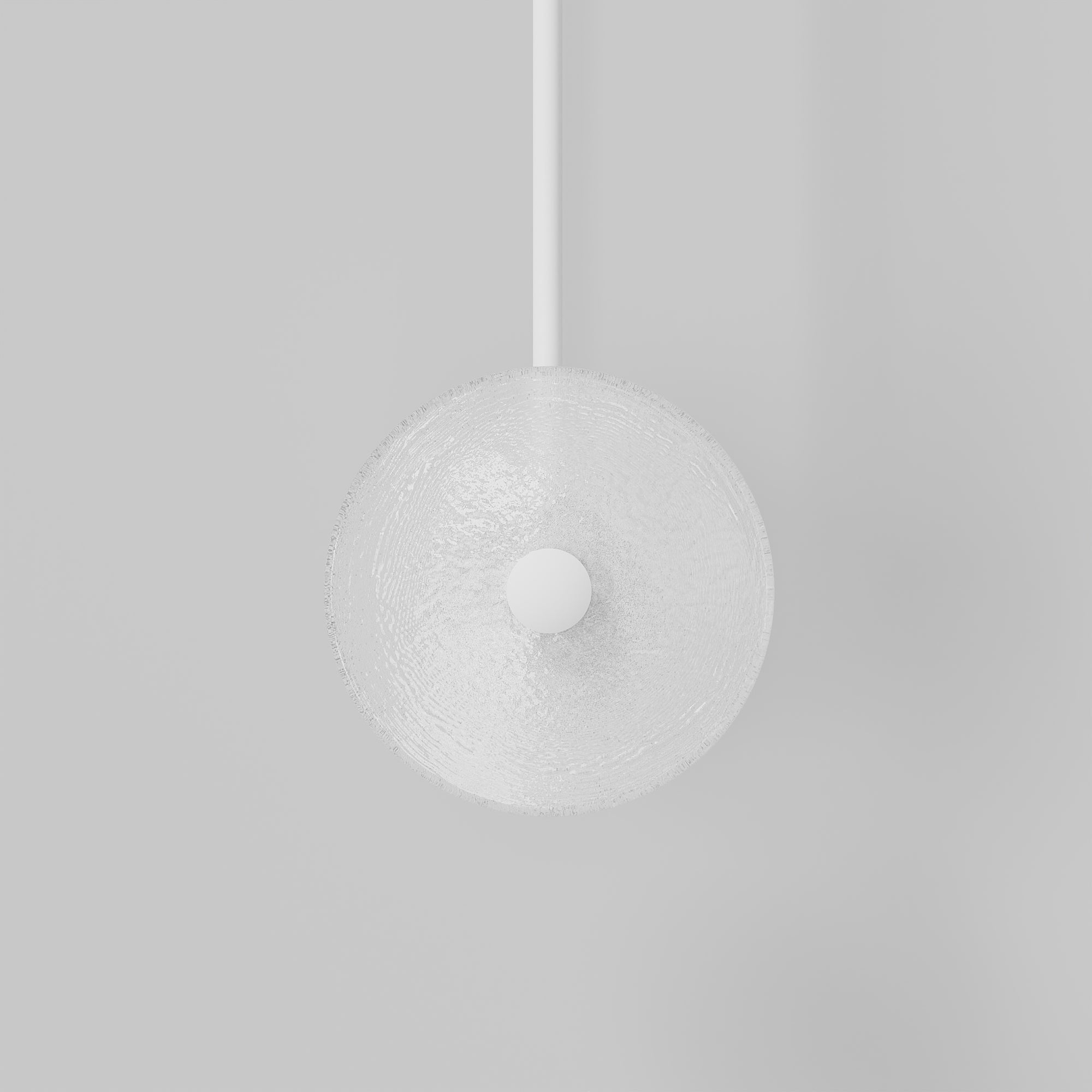 Coral Duo Rod Pendant - Frosted