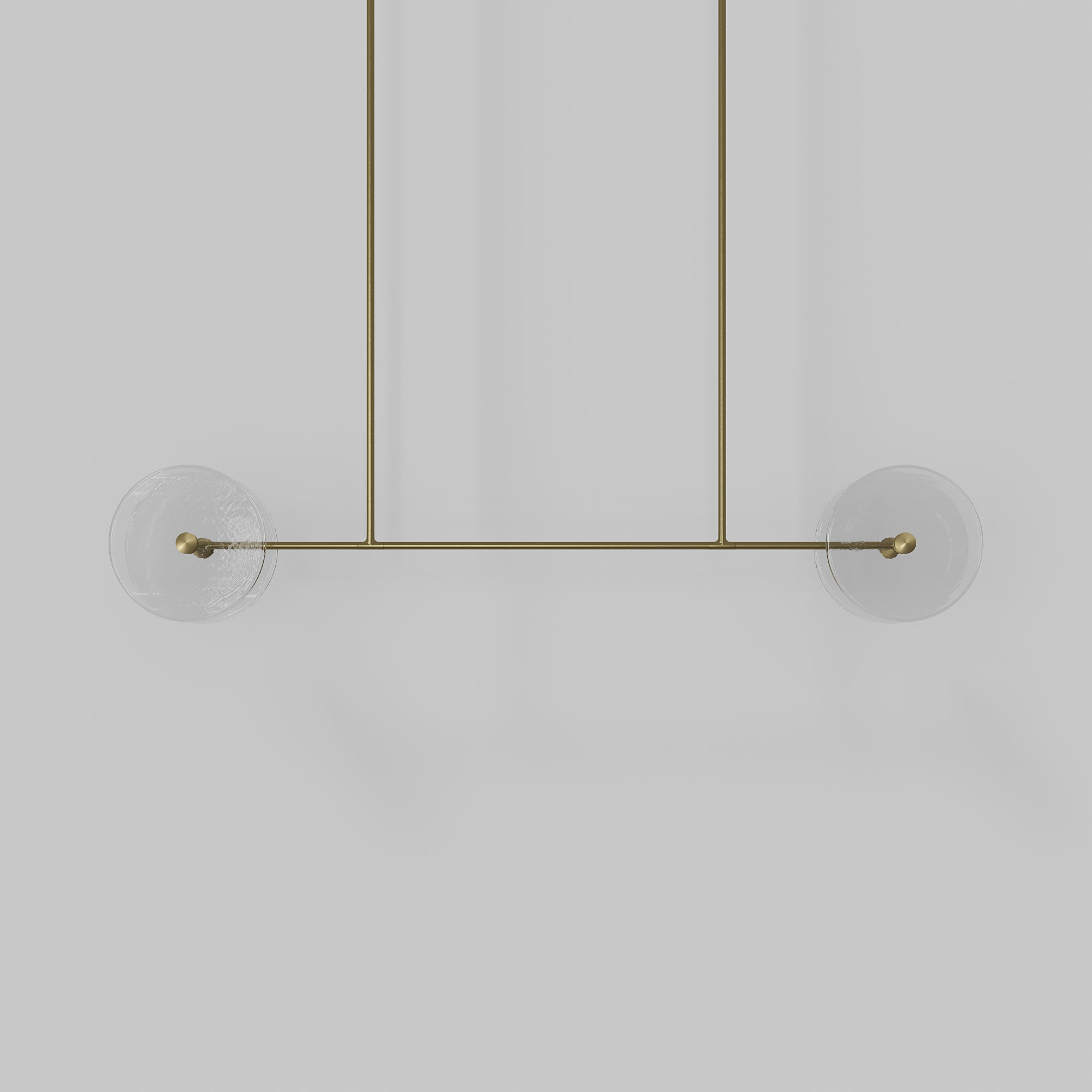 Coral Linear Rod Pendant ( Four Coral Pieces )