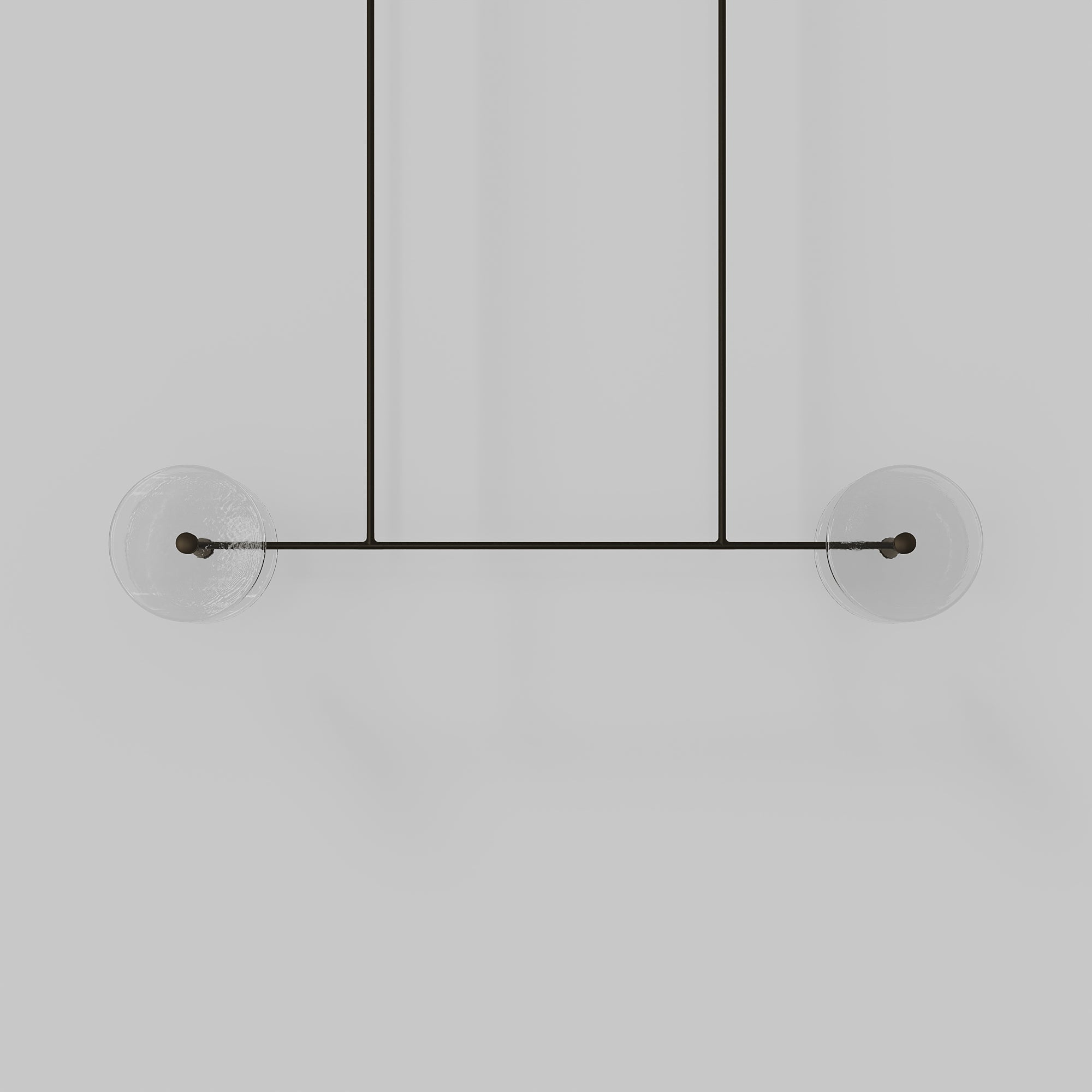 Coral Linear Rod Pendant ( Four Coral Pieces )