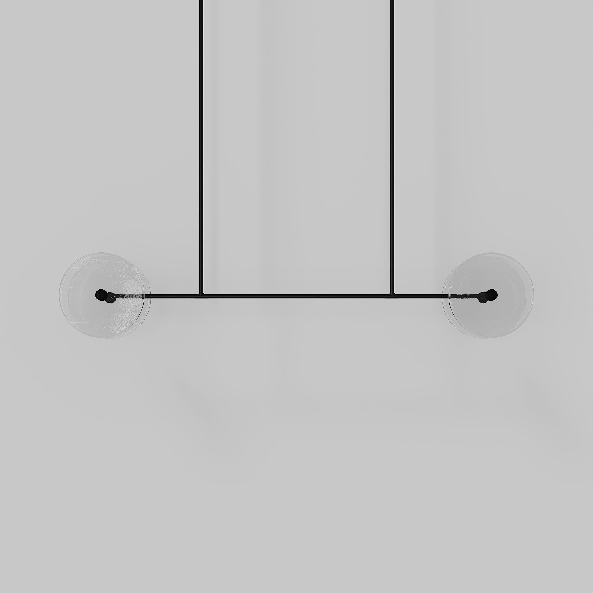 Coral Linear Rod Pendant ( Four Coral Pieces )