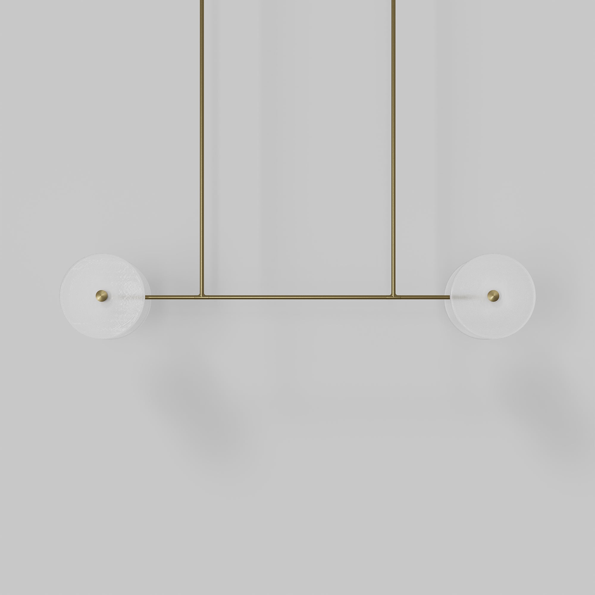 Coral Linear Rod Pendant ( Four Coral Pieces )