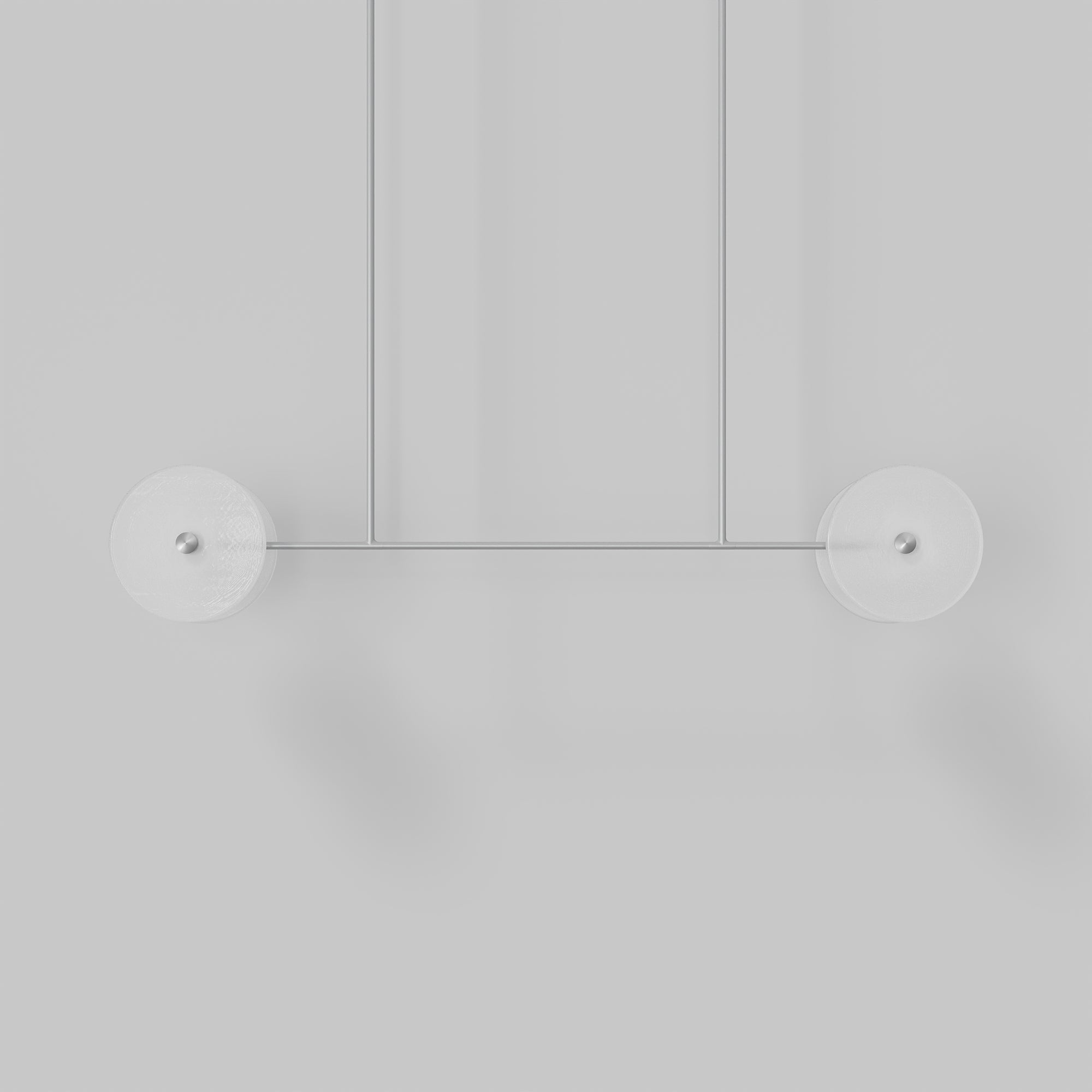 Coral Linear Rod Pendant ( Four Coral Pieces )