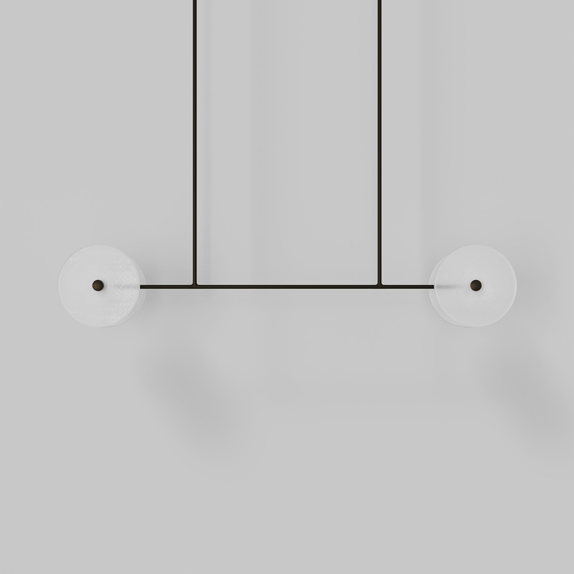 Coral Linear Rod Pendant ( Four Coral Pieces )