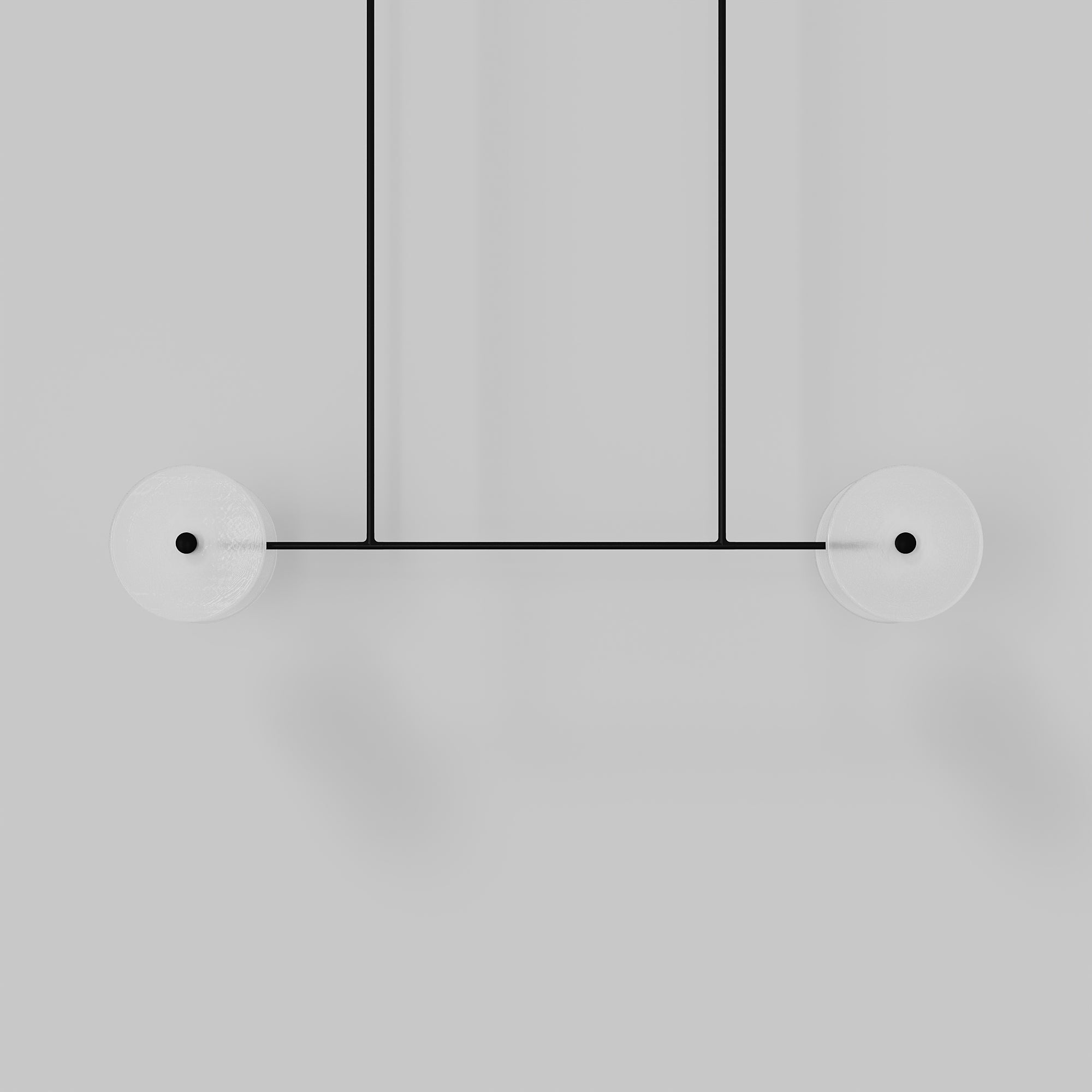 Coral Linear Rod Pendant ( Four Coral Pieces )