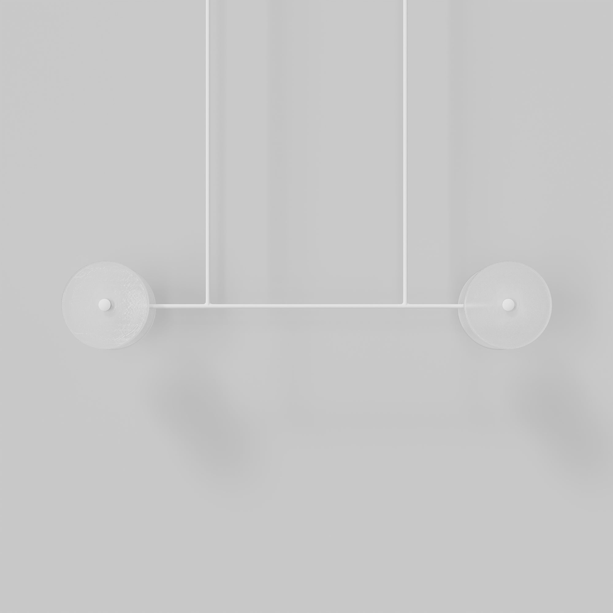 Coral Linear Rod Pendant ( Four Coral Pieces )