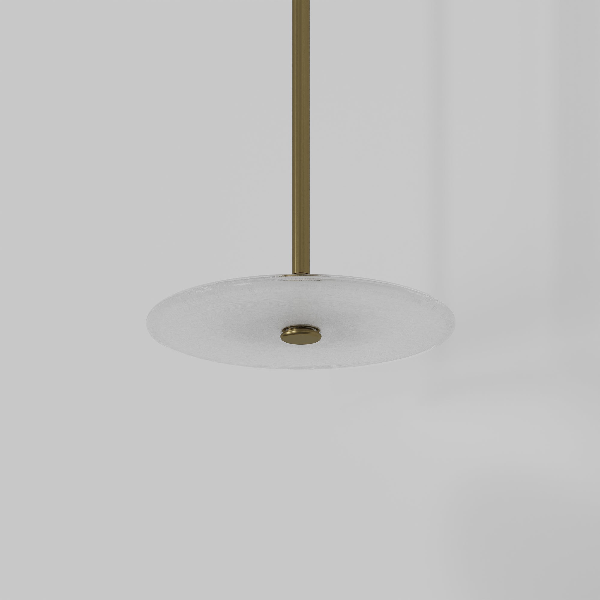 Coral Single Pendant - Frosted Glass