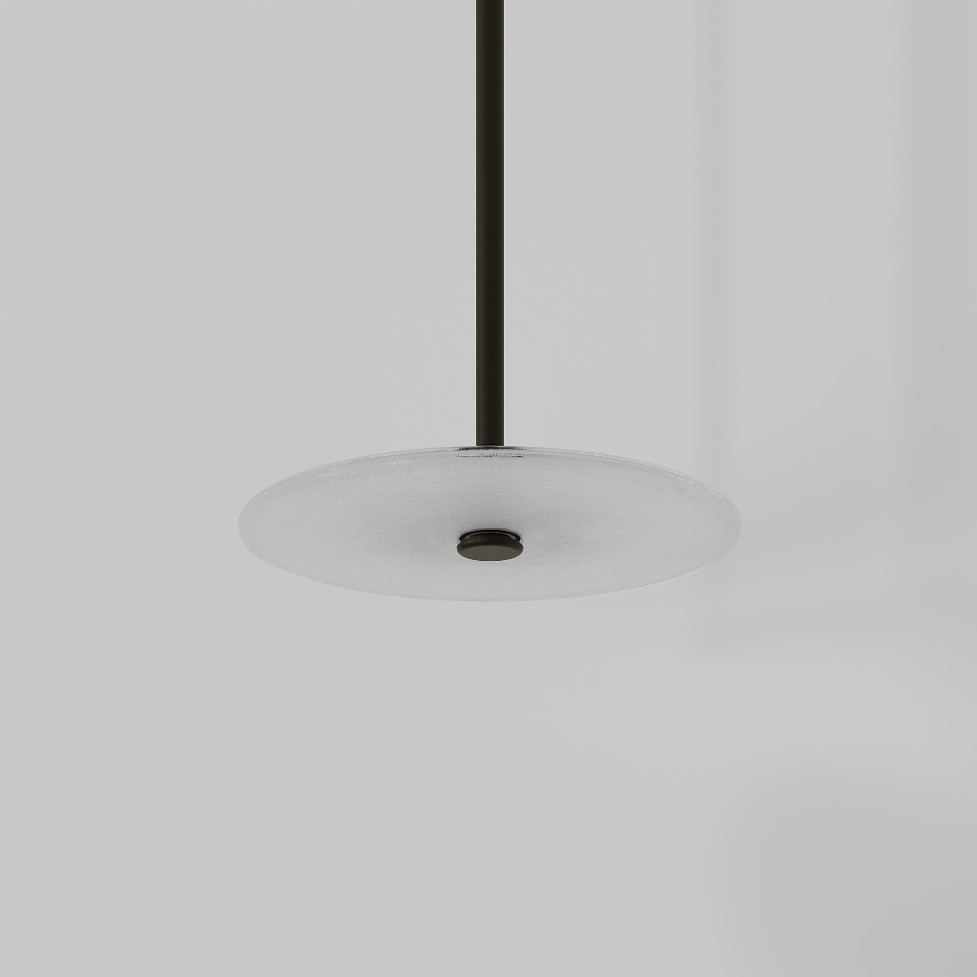 Coral Single Pendant - Frosted Glass