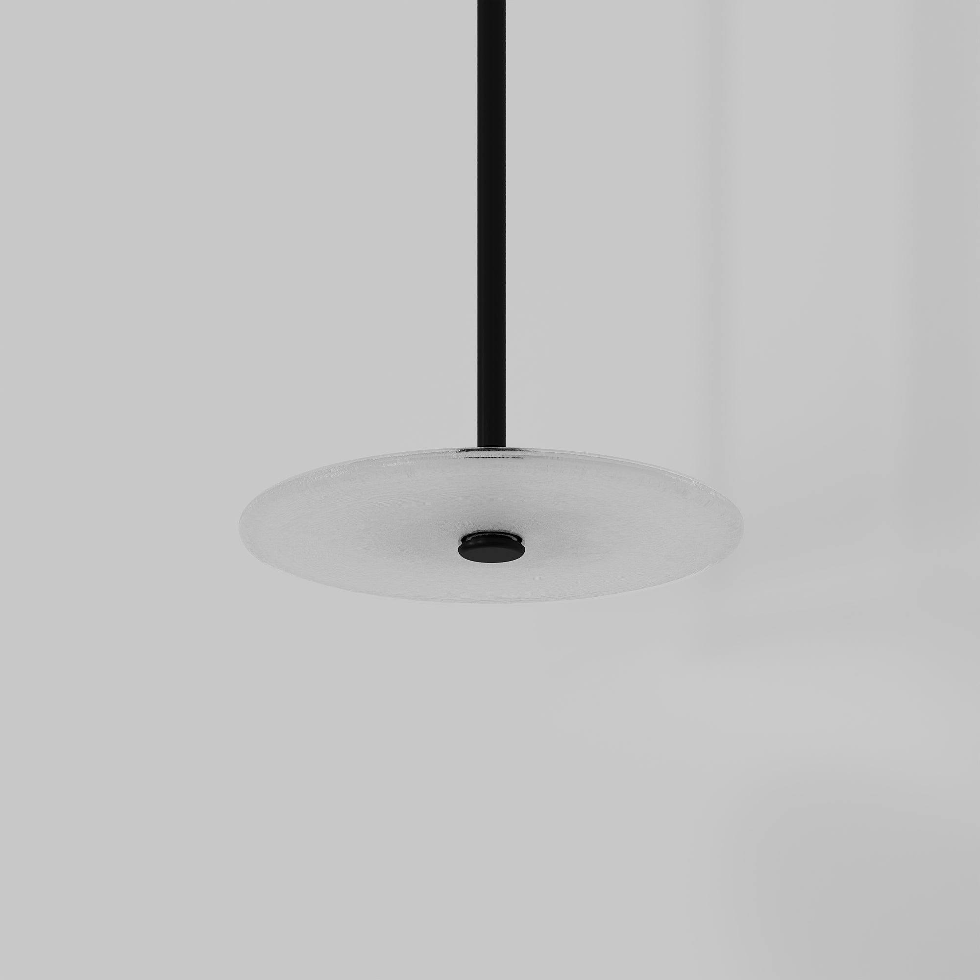 Coral Single Pendant - Frosted Glass