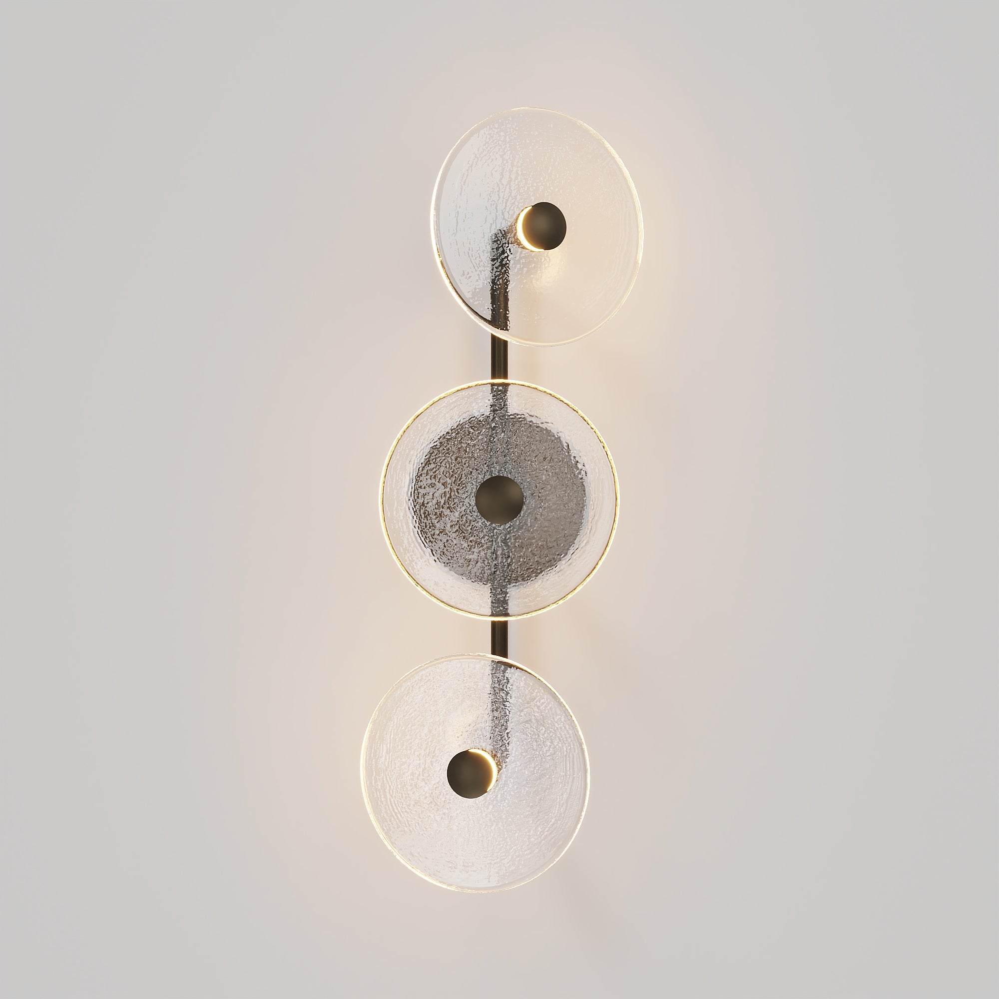 Coral Trio Rod Wall Light - (Off-Centered)