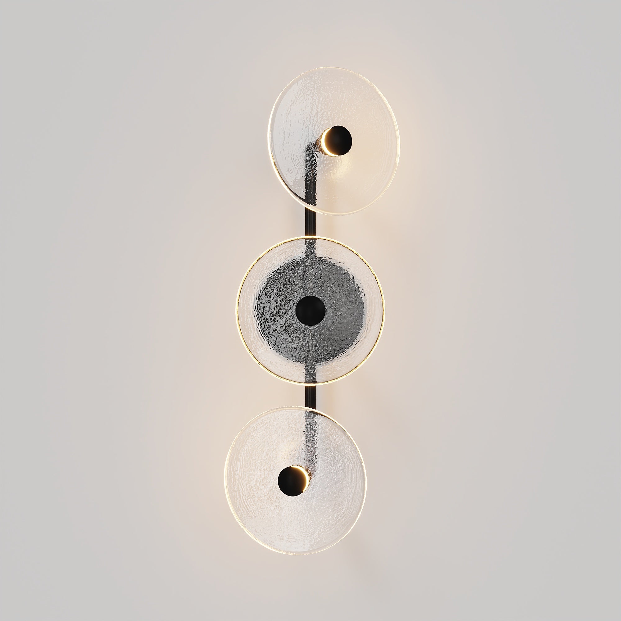 Coral Trio Rod Wall Light - (Off-Centered)