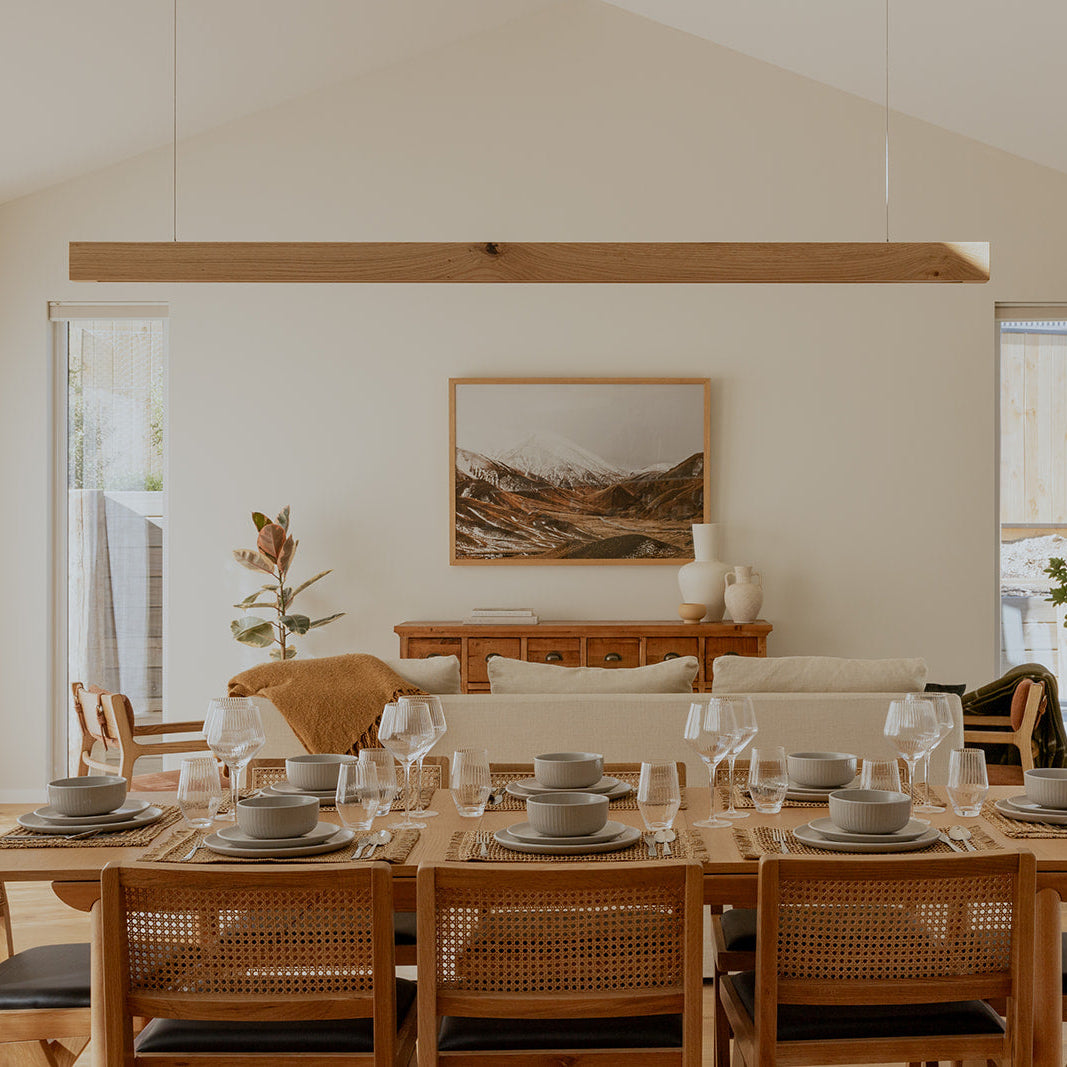 Capsühl Linear | LED Pendant | Oak