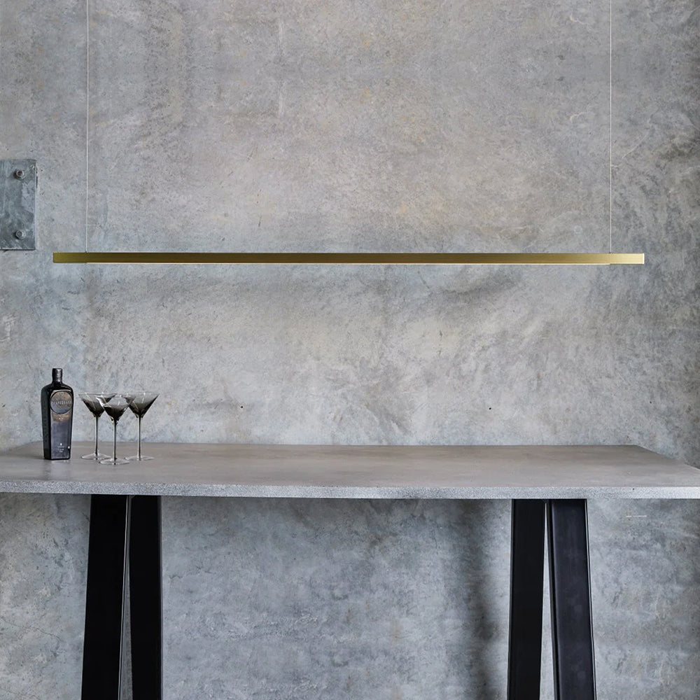 L.I.M. LED Linear Pendant | Brushed Brass