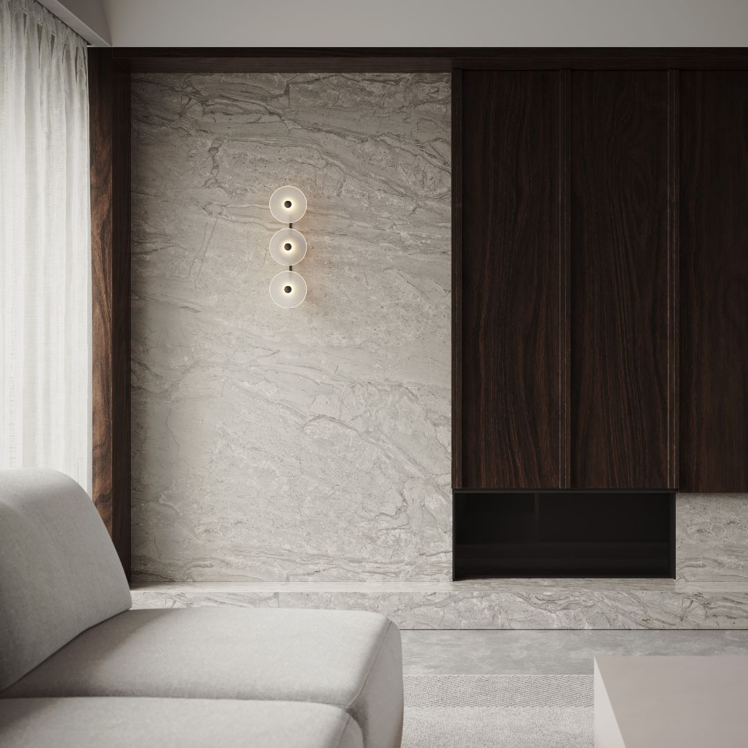 Coral Trio Rod Wall Light - (Centered)