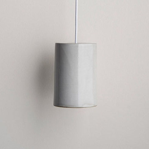 Ceramic Pendant Cylinder Light Large