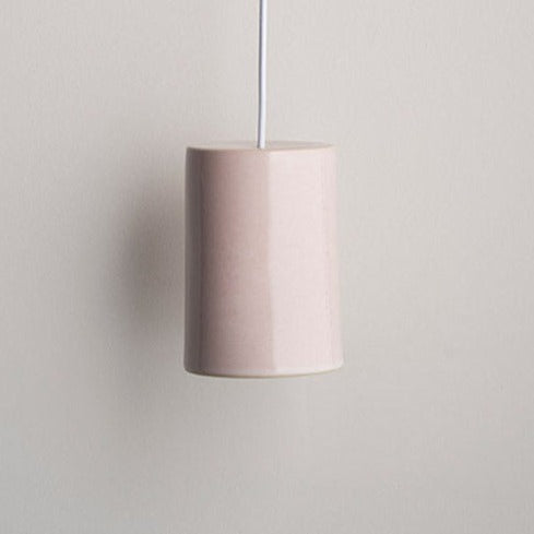 Ceramic Pendant Cylinder Light Large