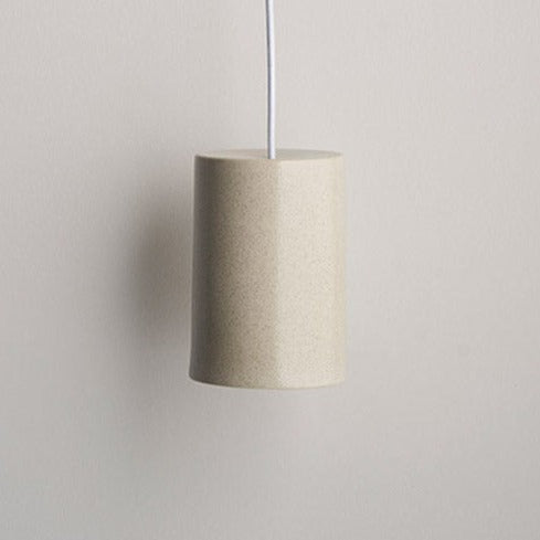 Ceramic Pendant Cylinder Light Large