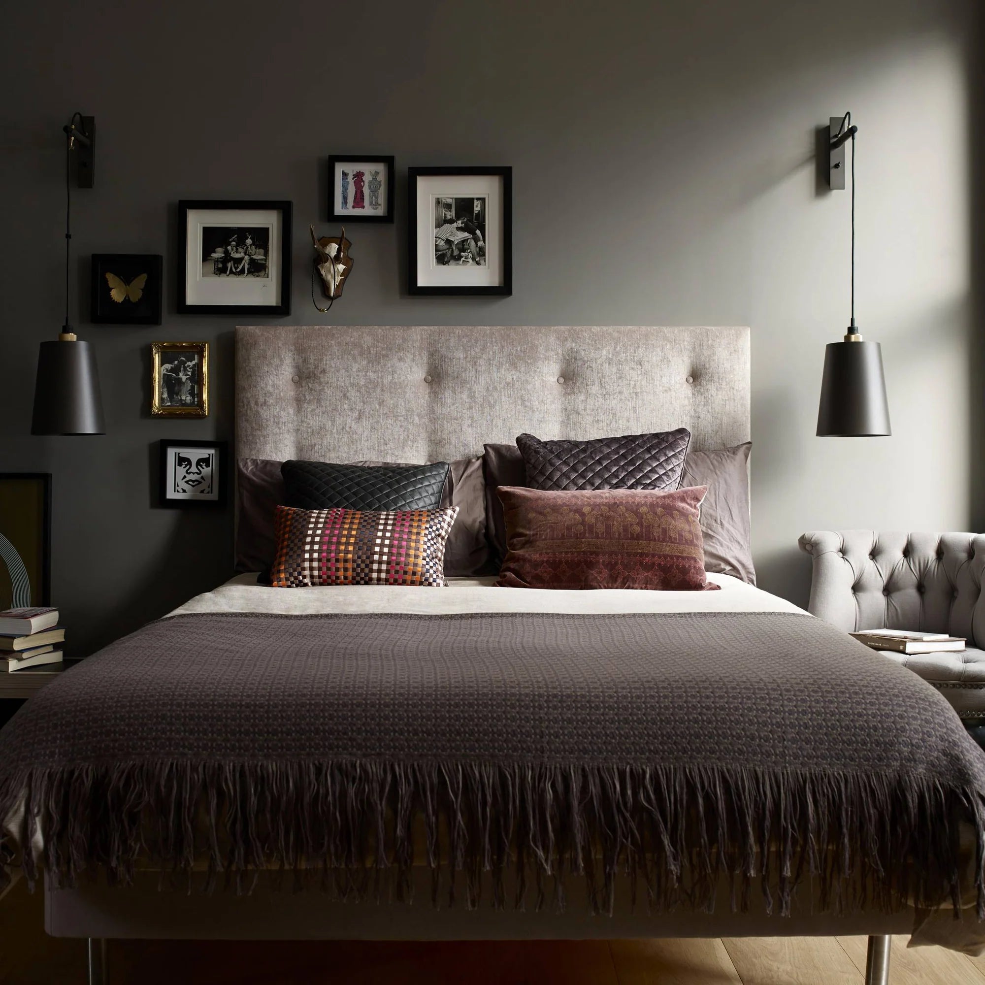 Hooked Wall Light with Shade