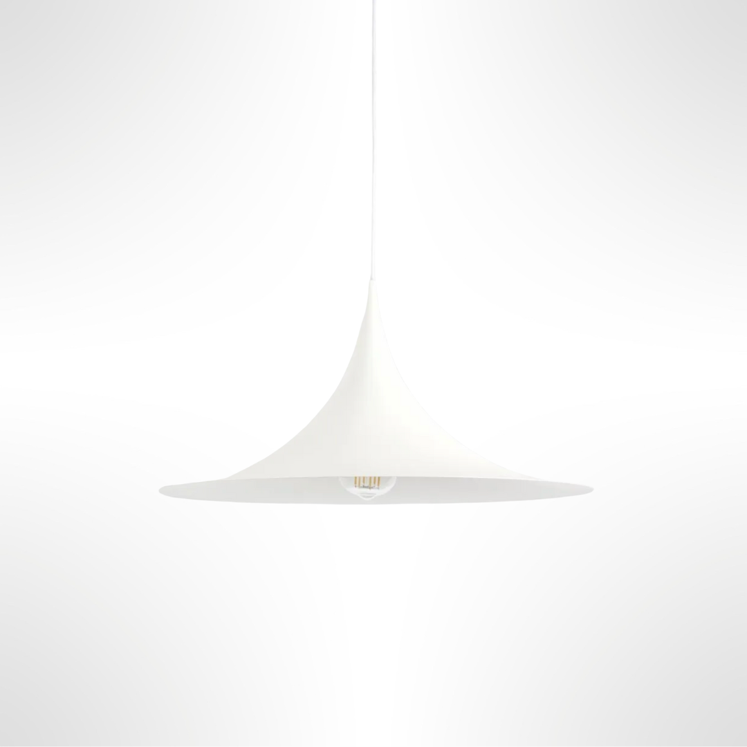 White Sophia pendant lamp on a white background
