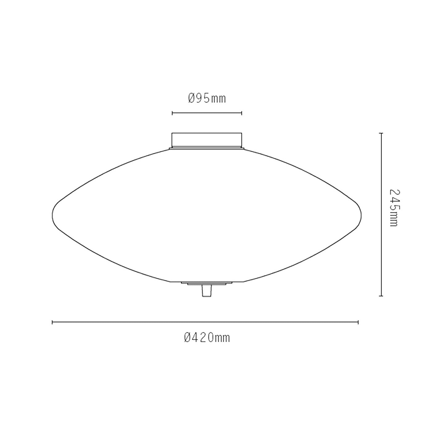 Nova Wide Ceiling Light