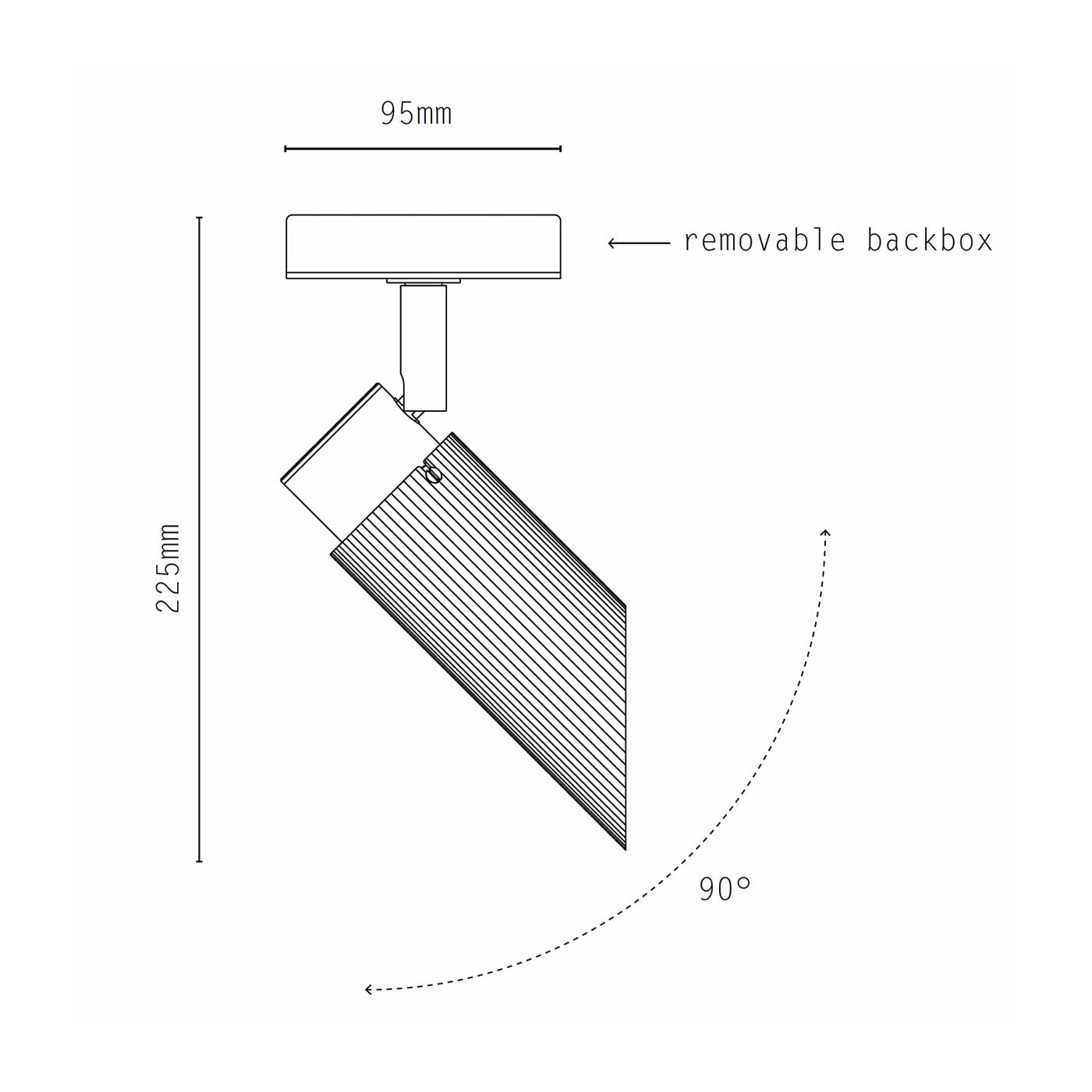 Spot Pro Adjustable Wall/Ceiling Light