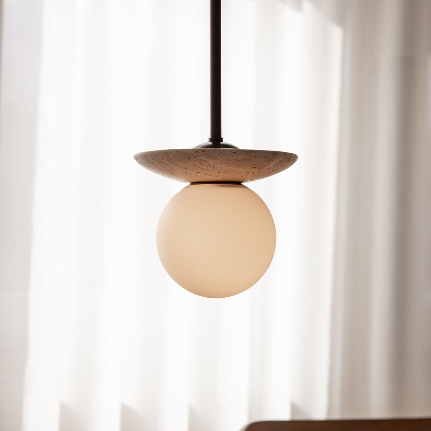 Orbit Stone Pendant Light