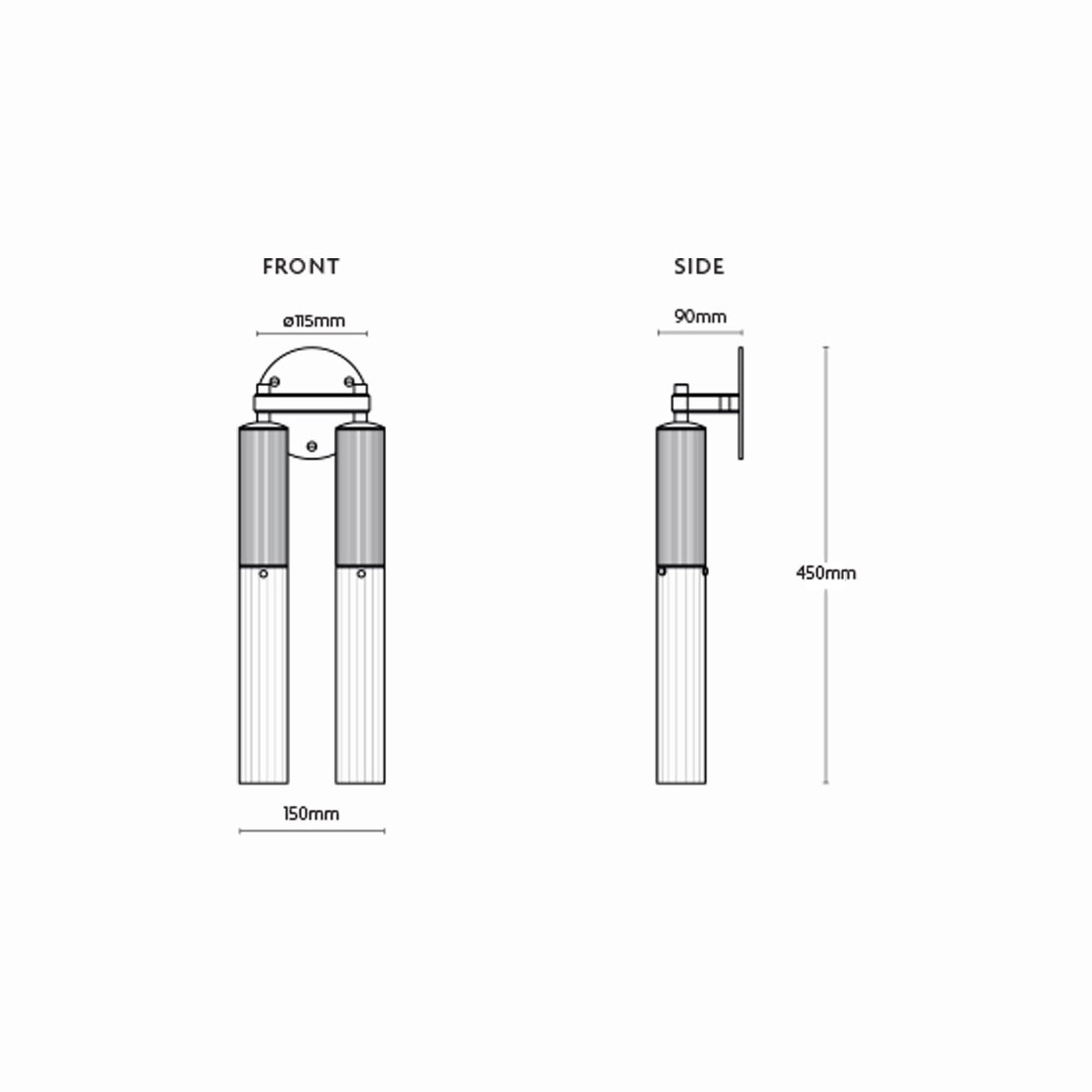 Flume Double Wall Light