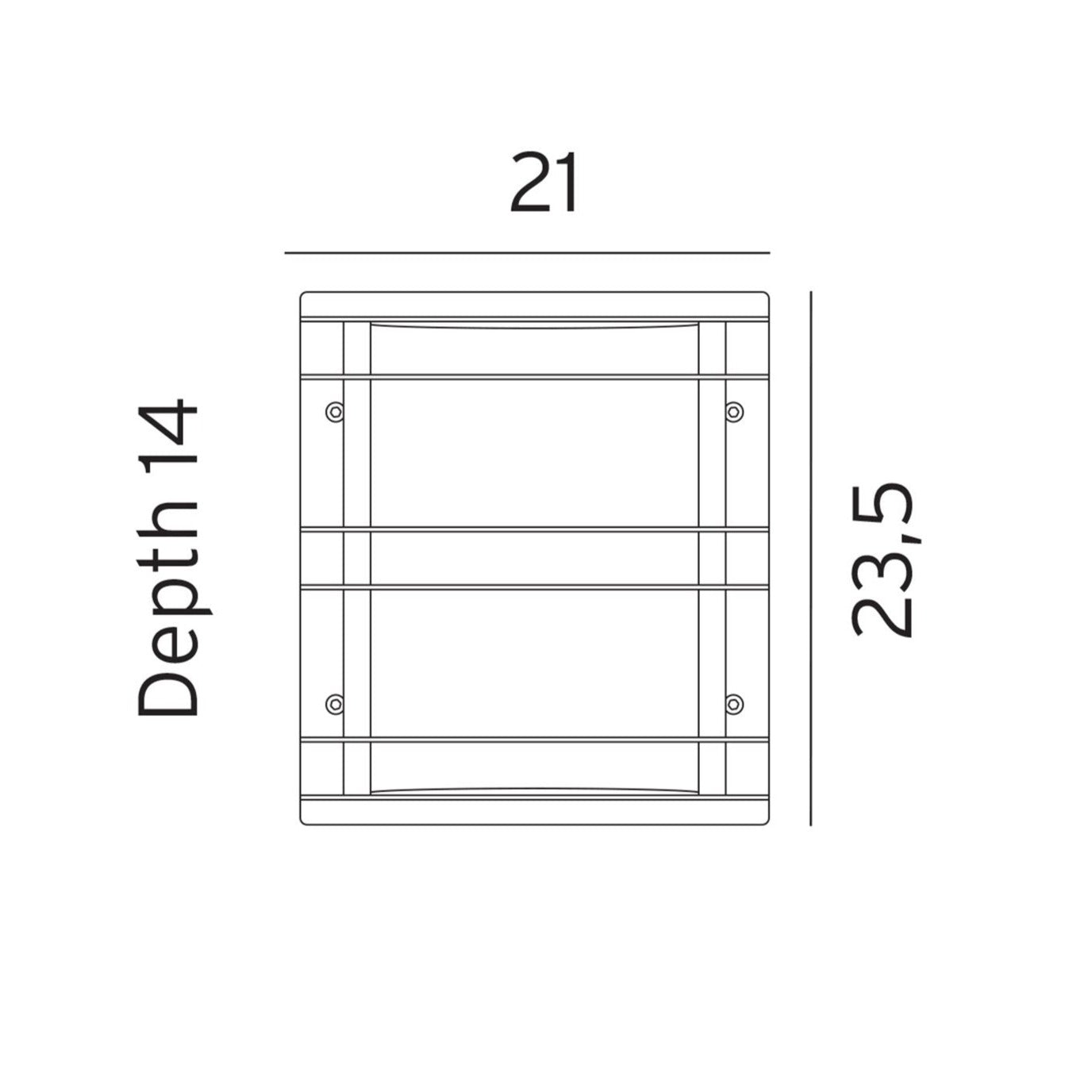 STOCKHOLM FLUSH WALL LIGHT