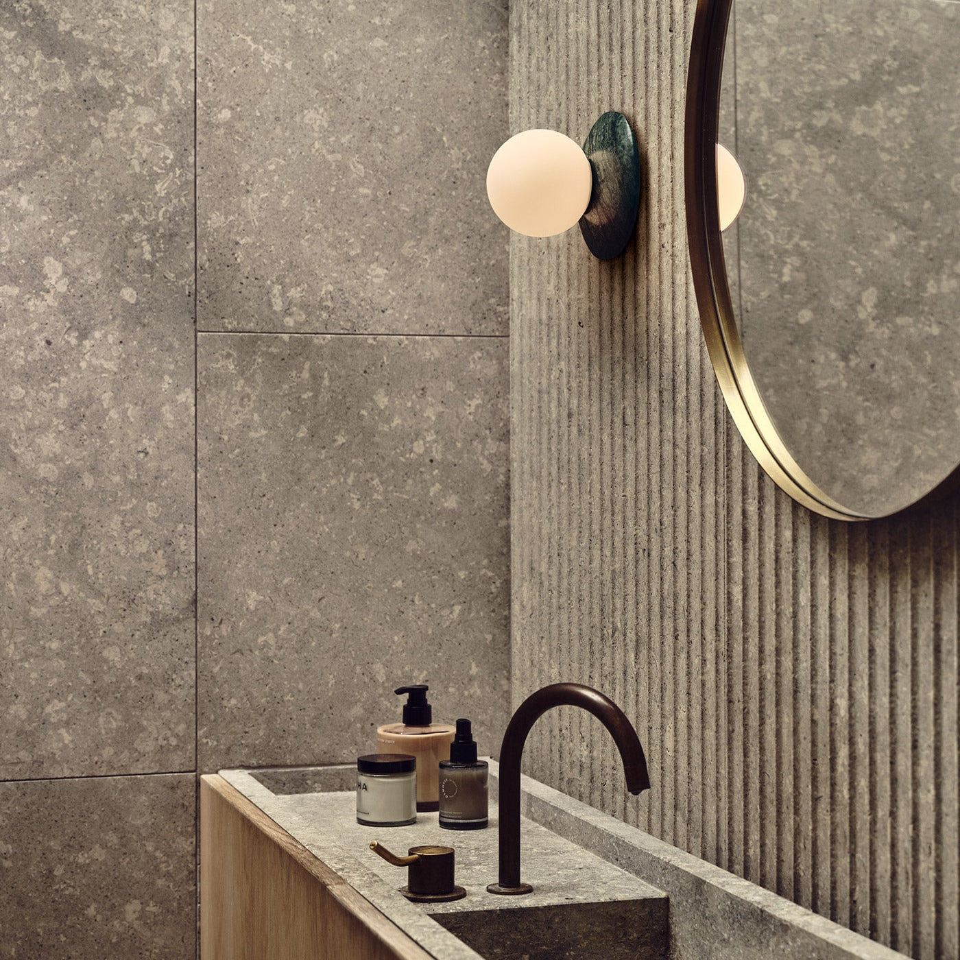 Orbit Stone Wall Light