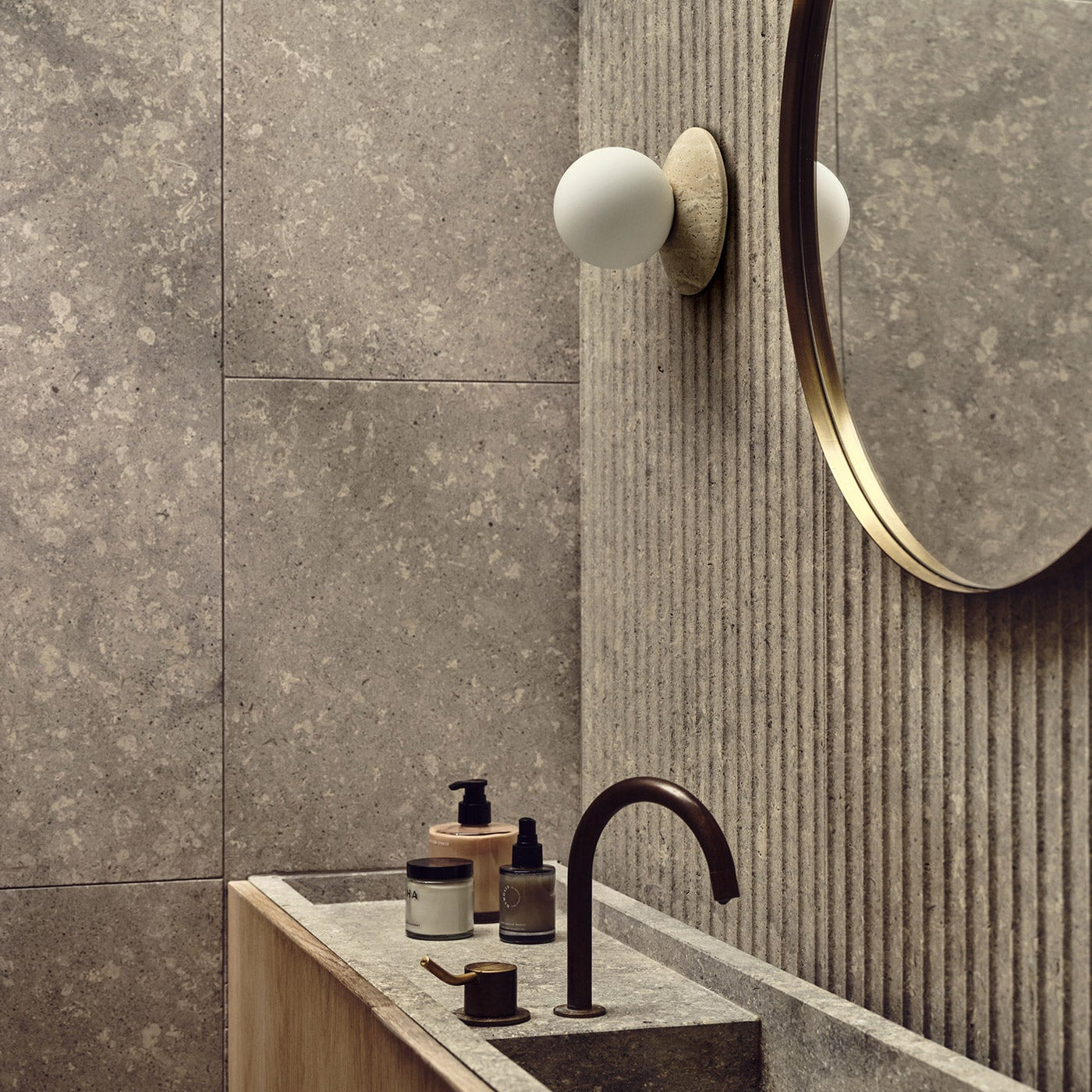 Orbit Stone Wall Light