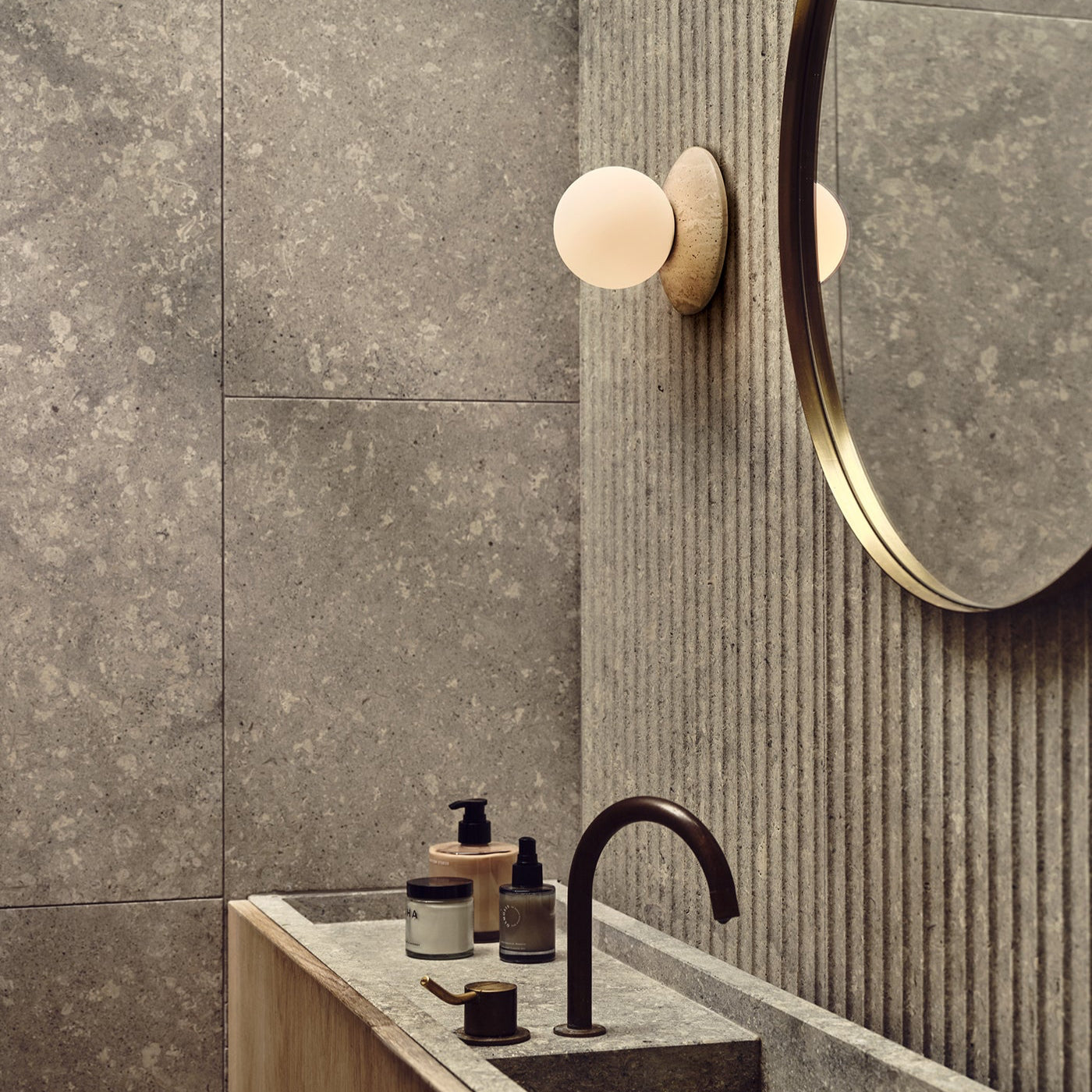 Orbit Stone Wall Light