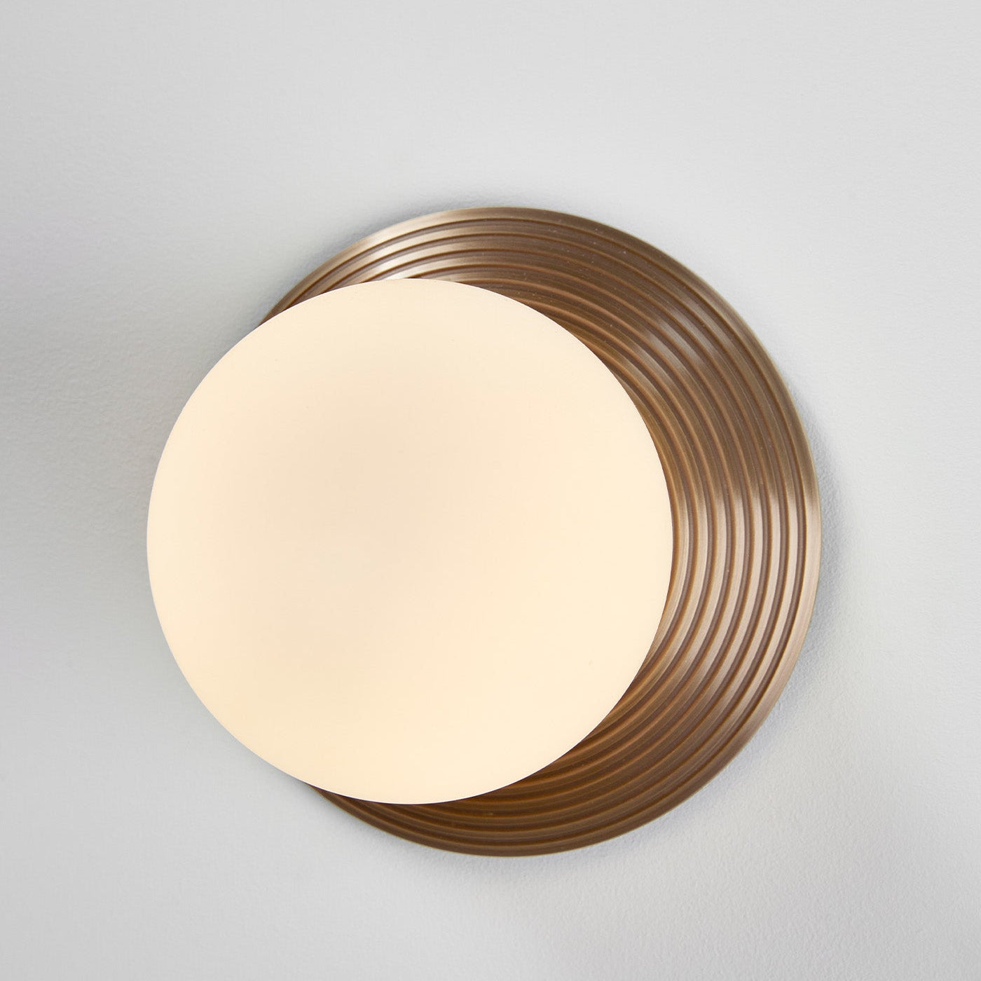 Orbit Brass Wall Light