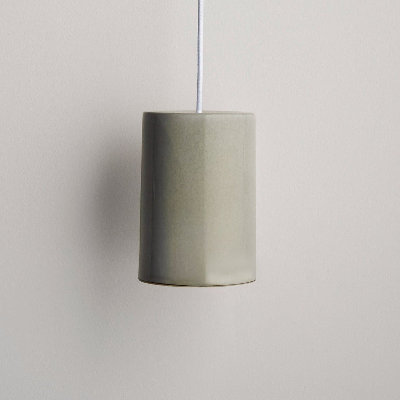 Ceramic Pendant Cylinder Light Large