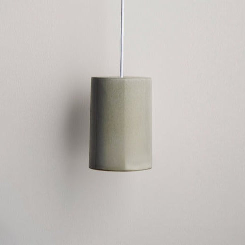 Ceramic Cylinder Pendant Light Small