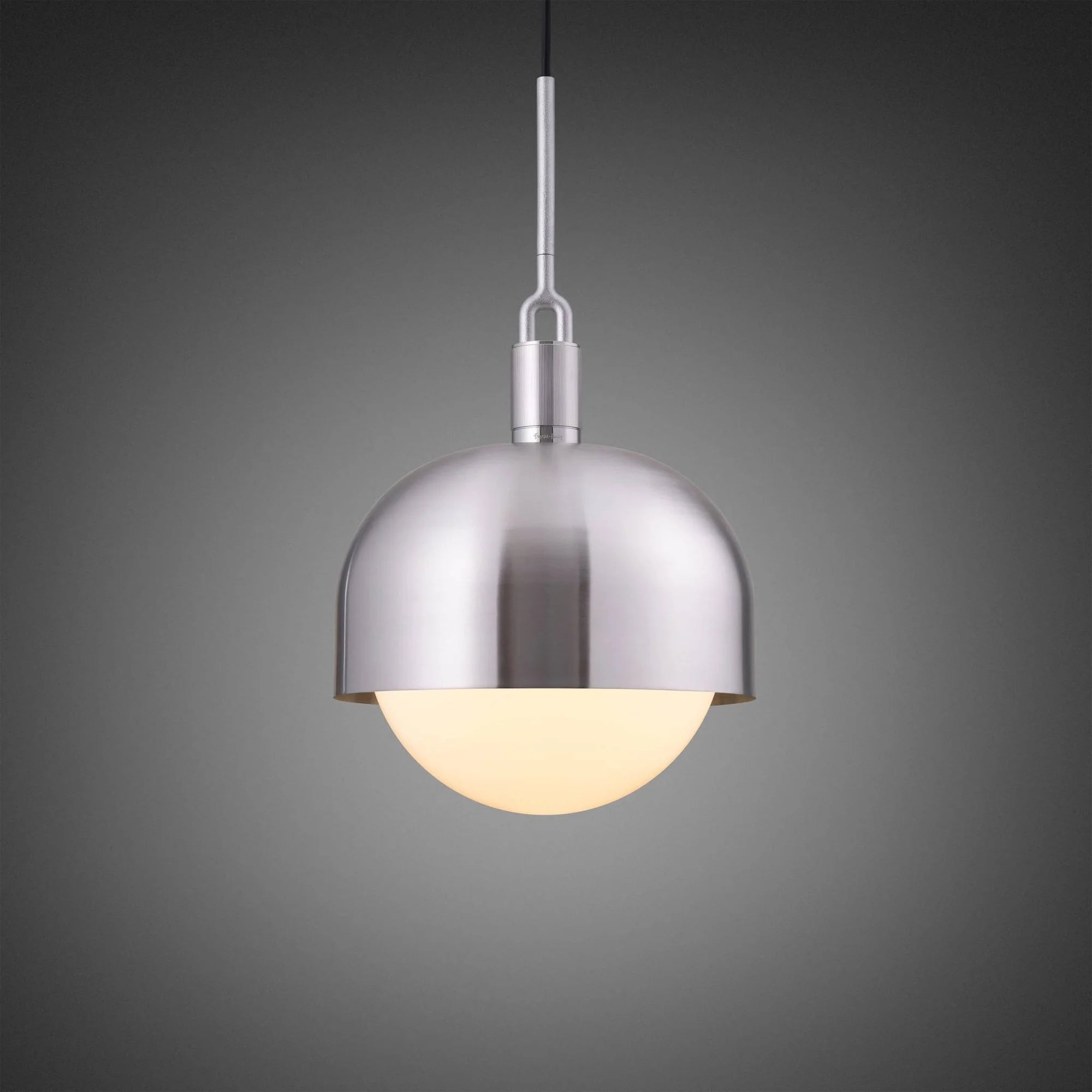 Forked Shade and Globe Pendant