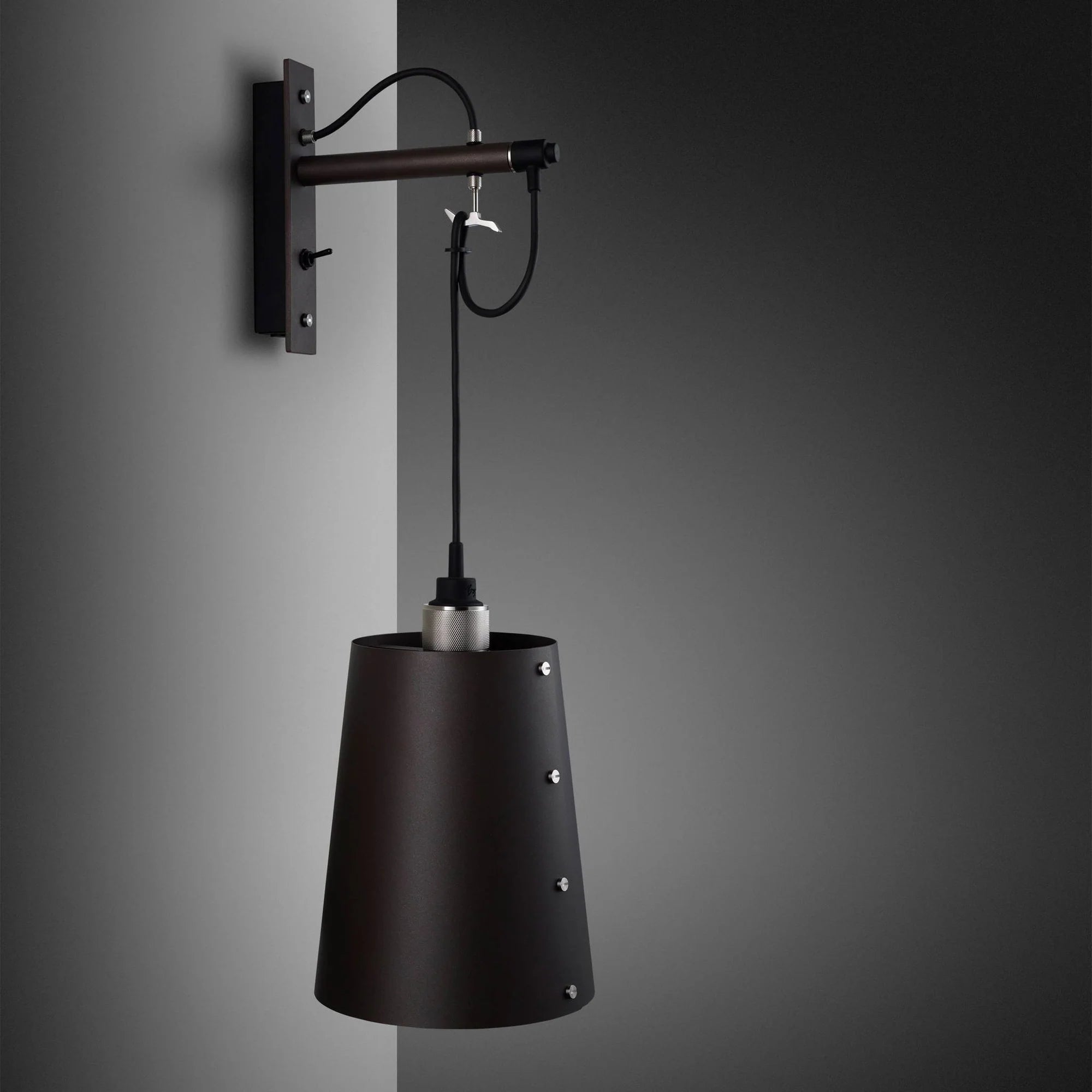 Hooked Wall Light with Shade