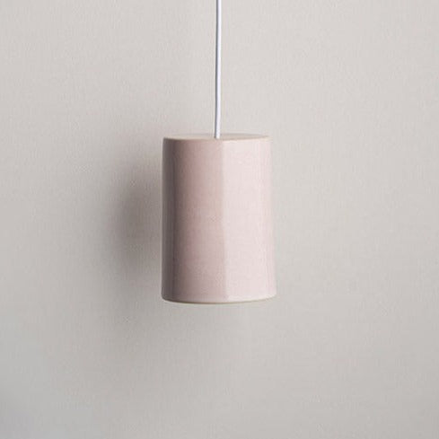 Ceramic Cylinder Pendant Light Small