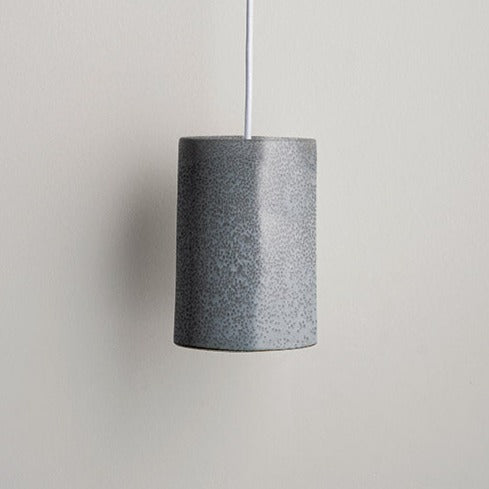 Ceramic Pendant Cylinder Light Large
