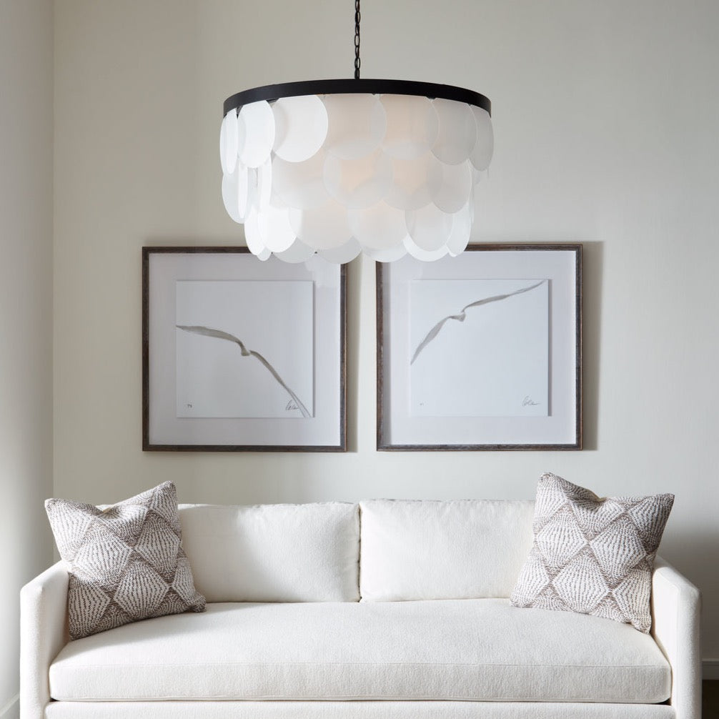 Generation Lighting SG Mellita 6L Pendant | Midnight Black | Medium