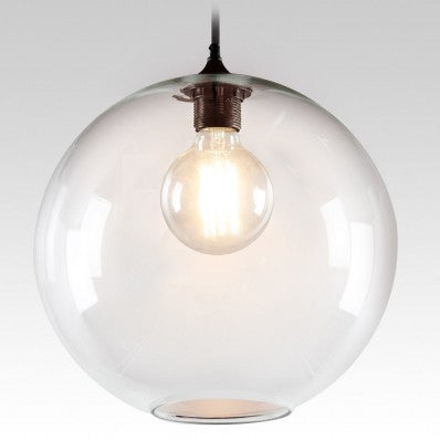 Clear Glass Globe Pendant Light