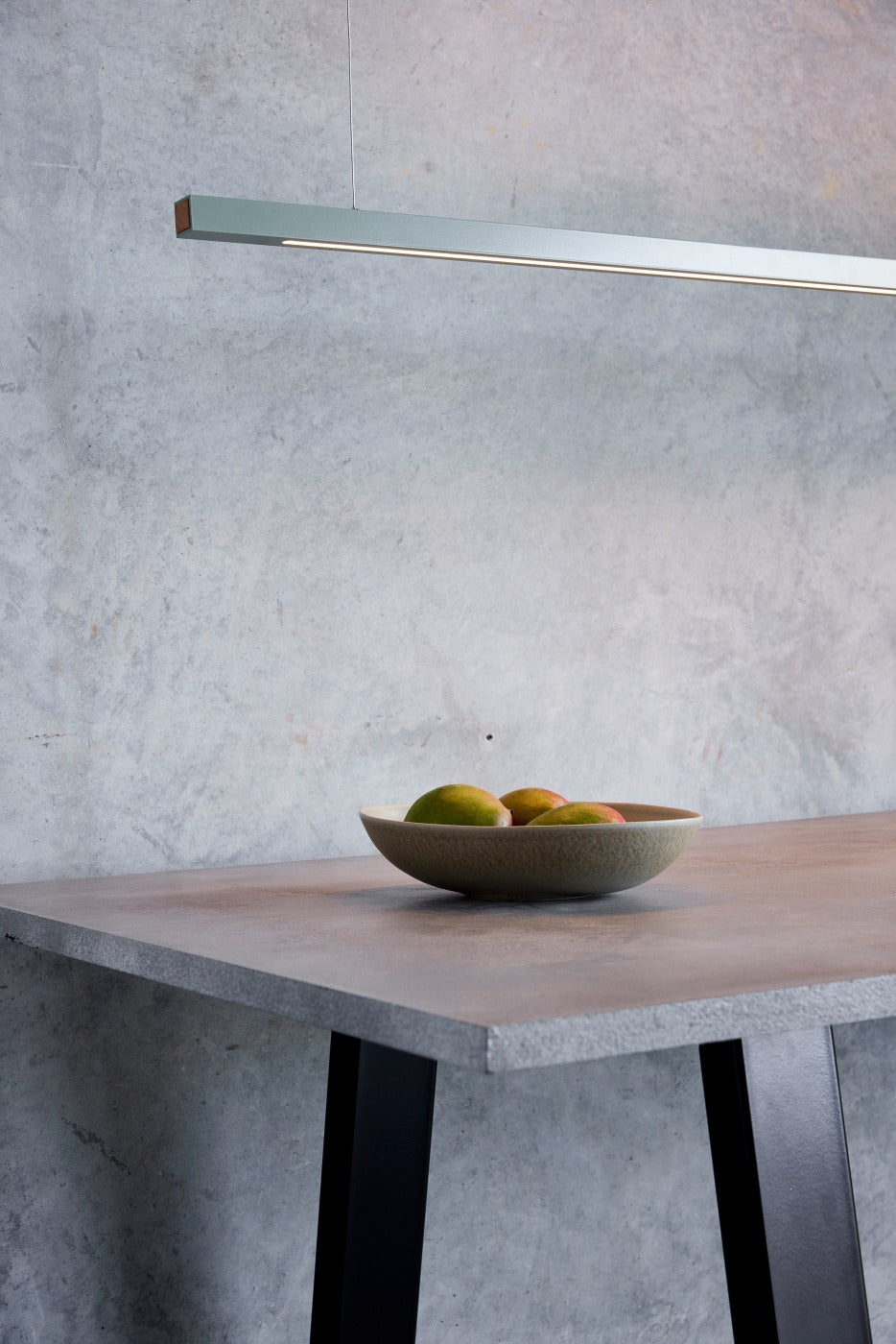 Linear Sage Green LED Pendant Light from Social Light
