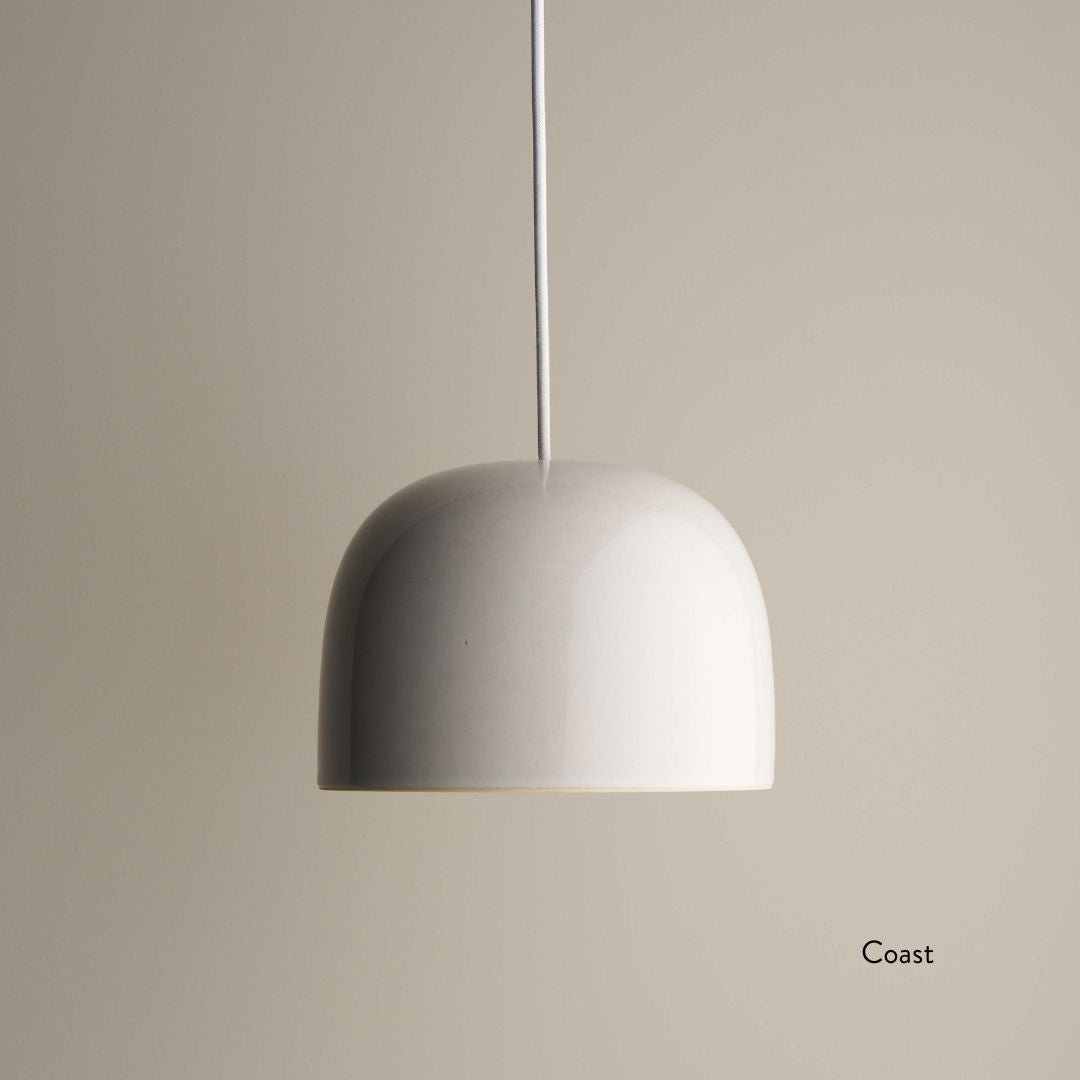 Ceramic Pendant Bell Light Small